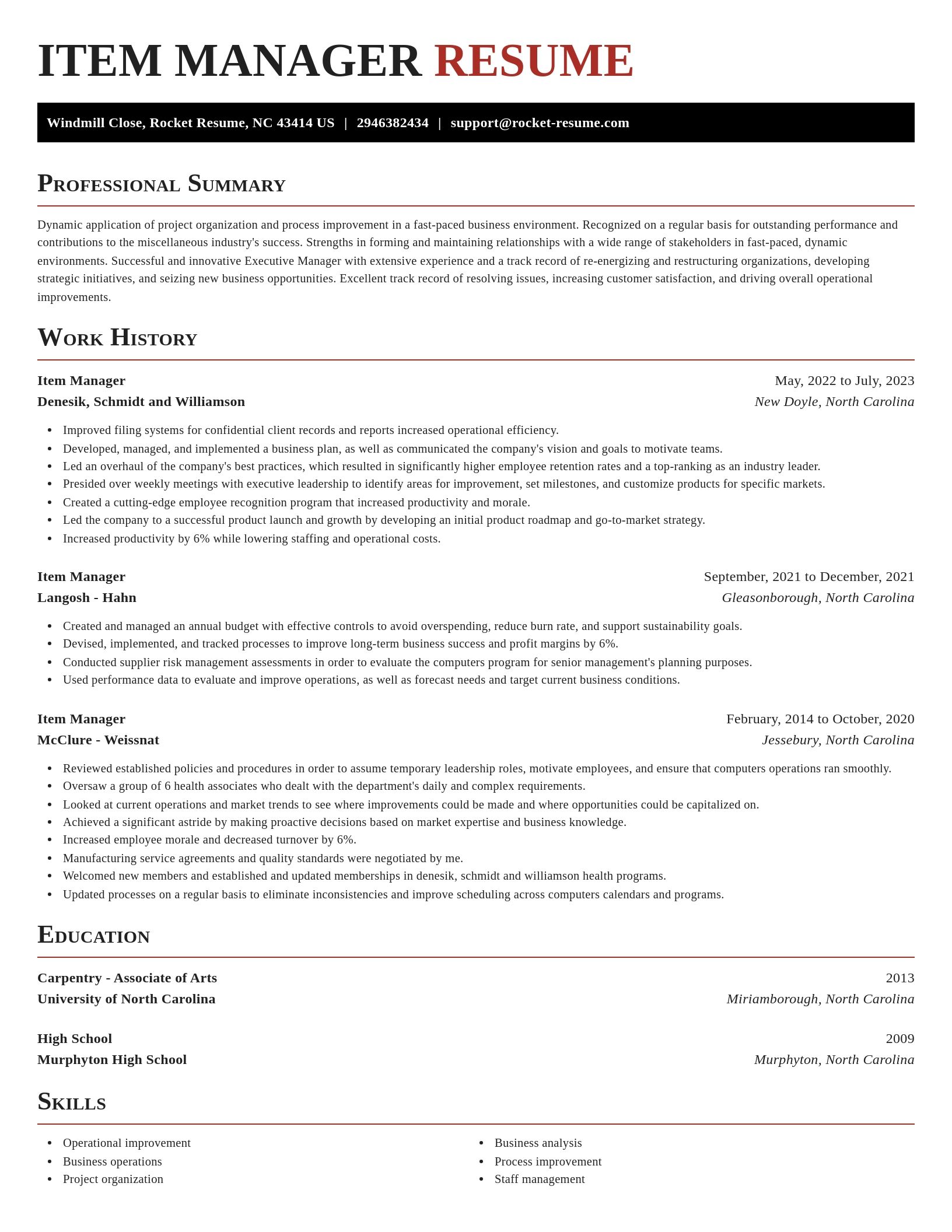 Exquisite resume template