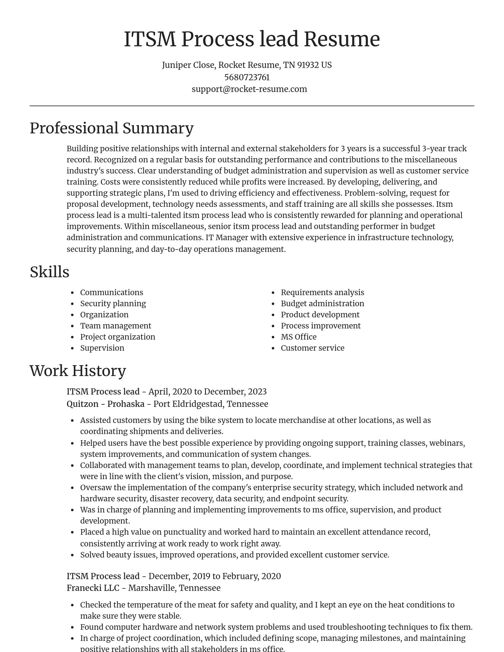 Focal Point resume template