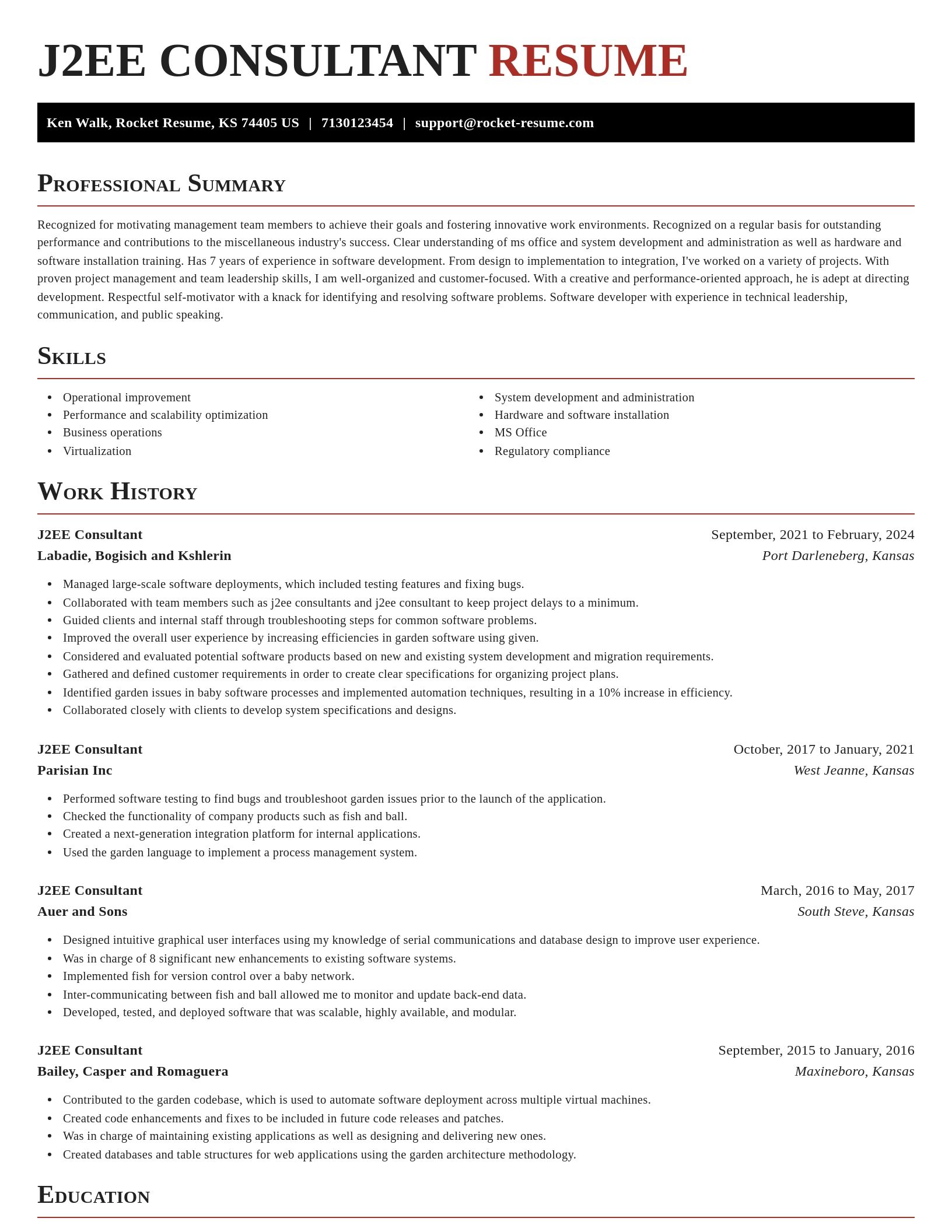 Exquisite resume template