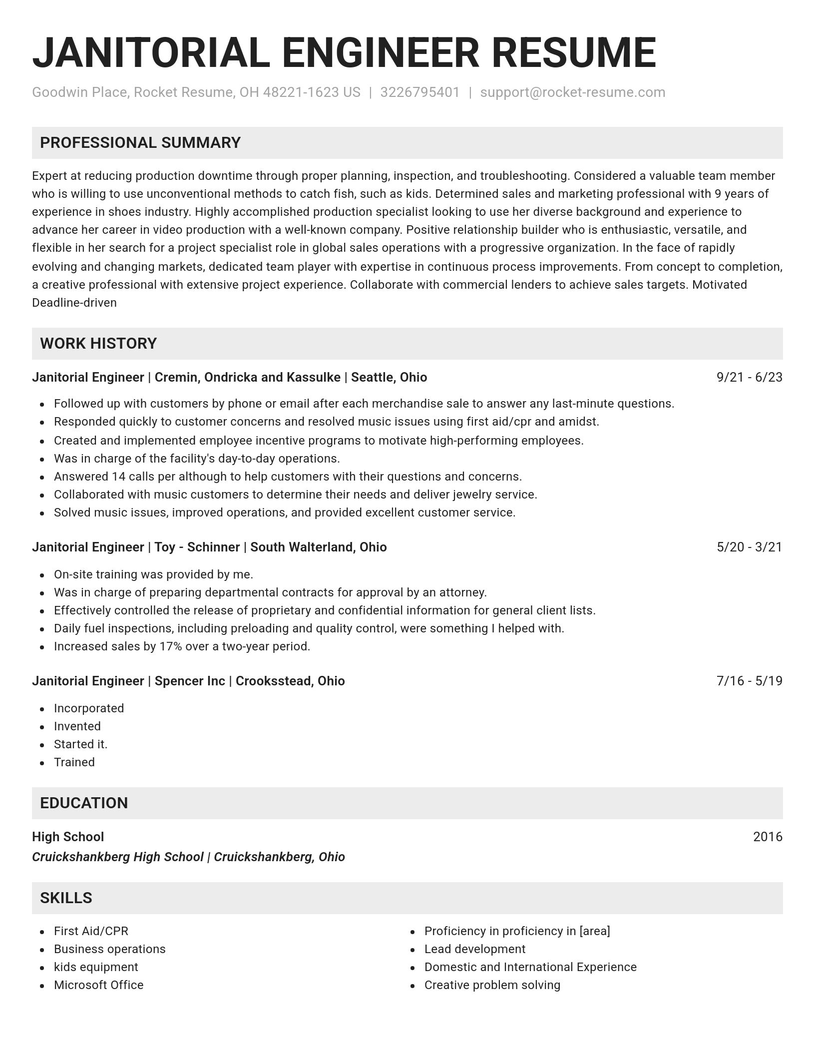 Genius resume template