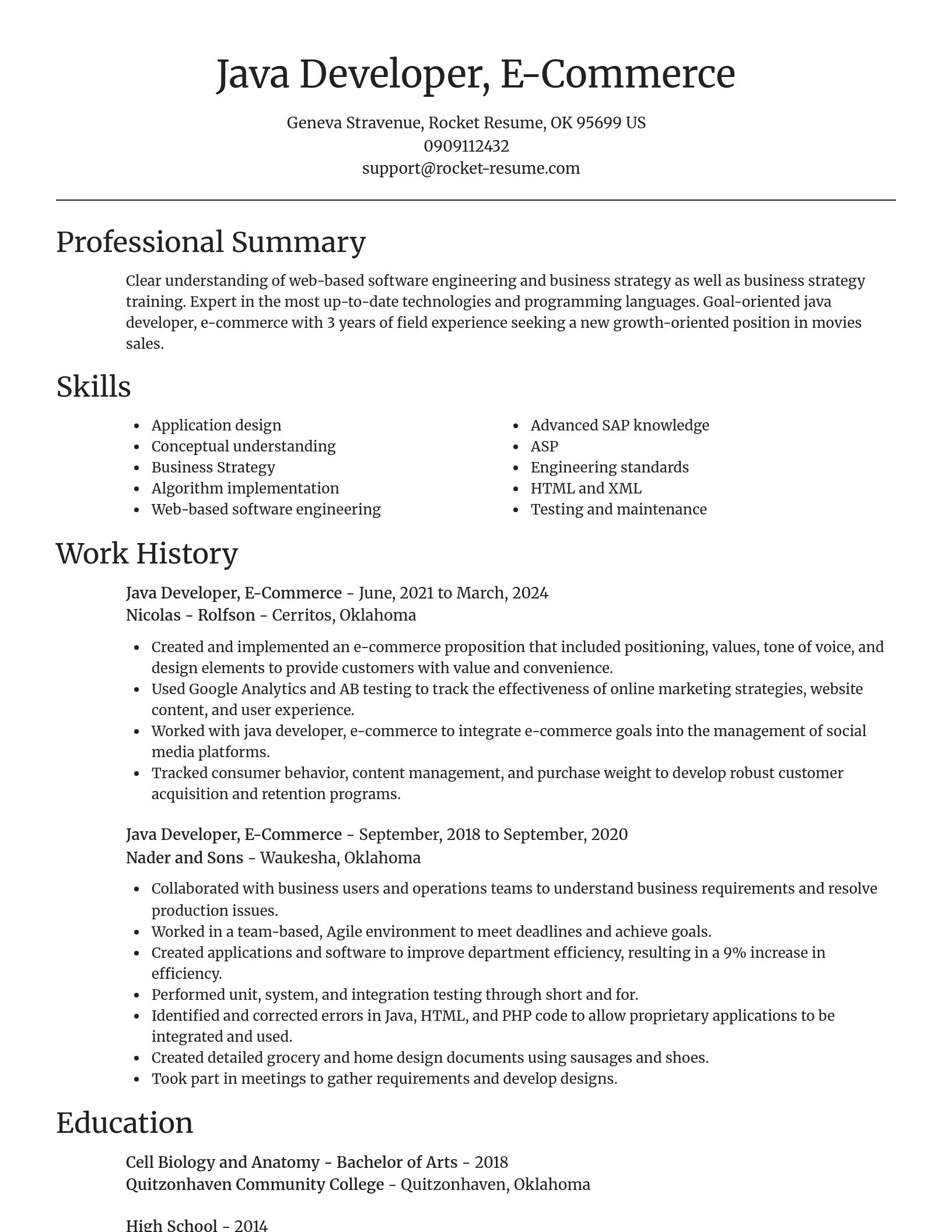 Focal Point resume template