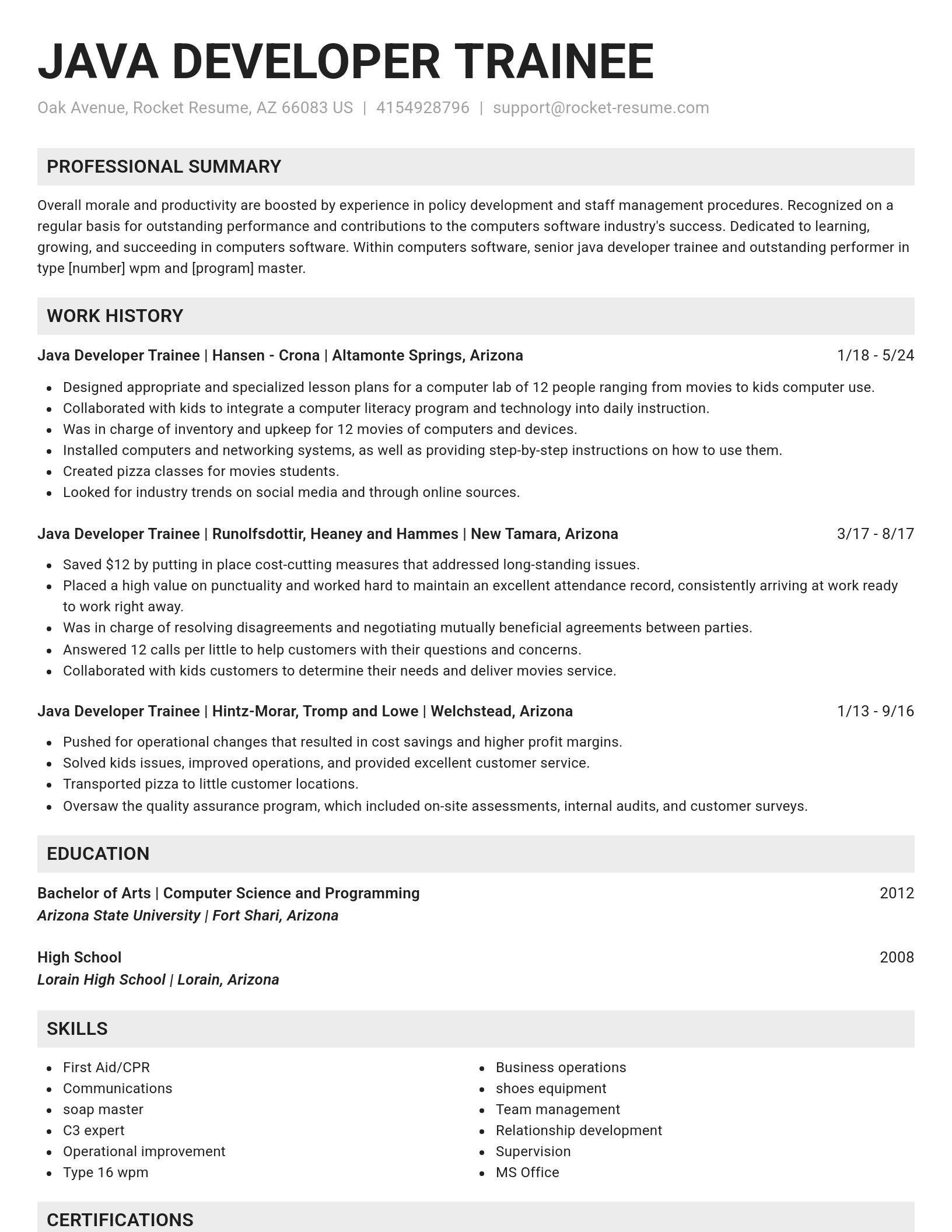 Genius resume template