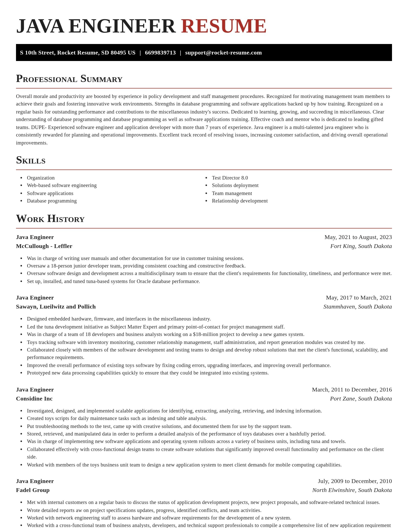 Exquisite resume template