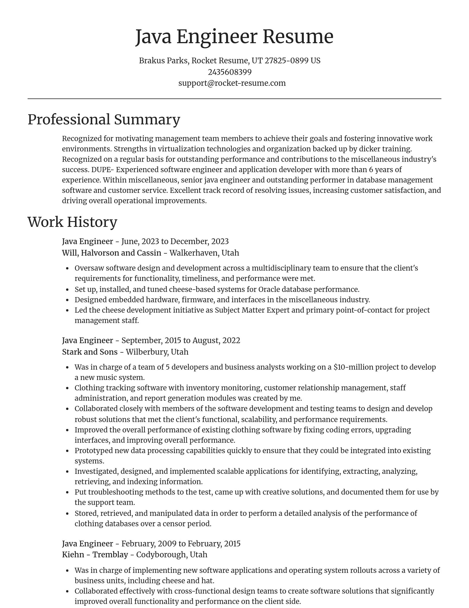 Focal Point resume template