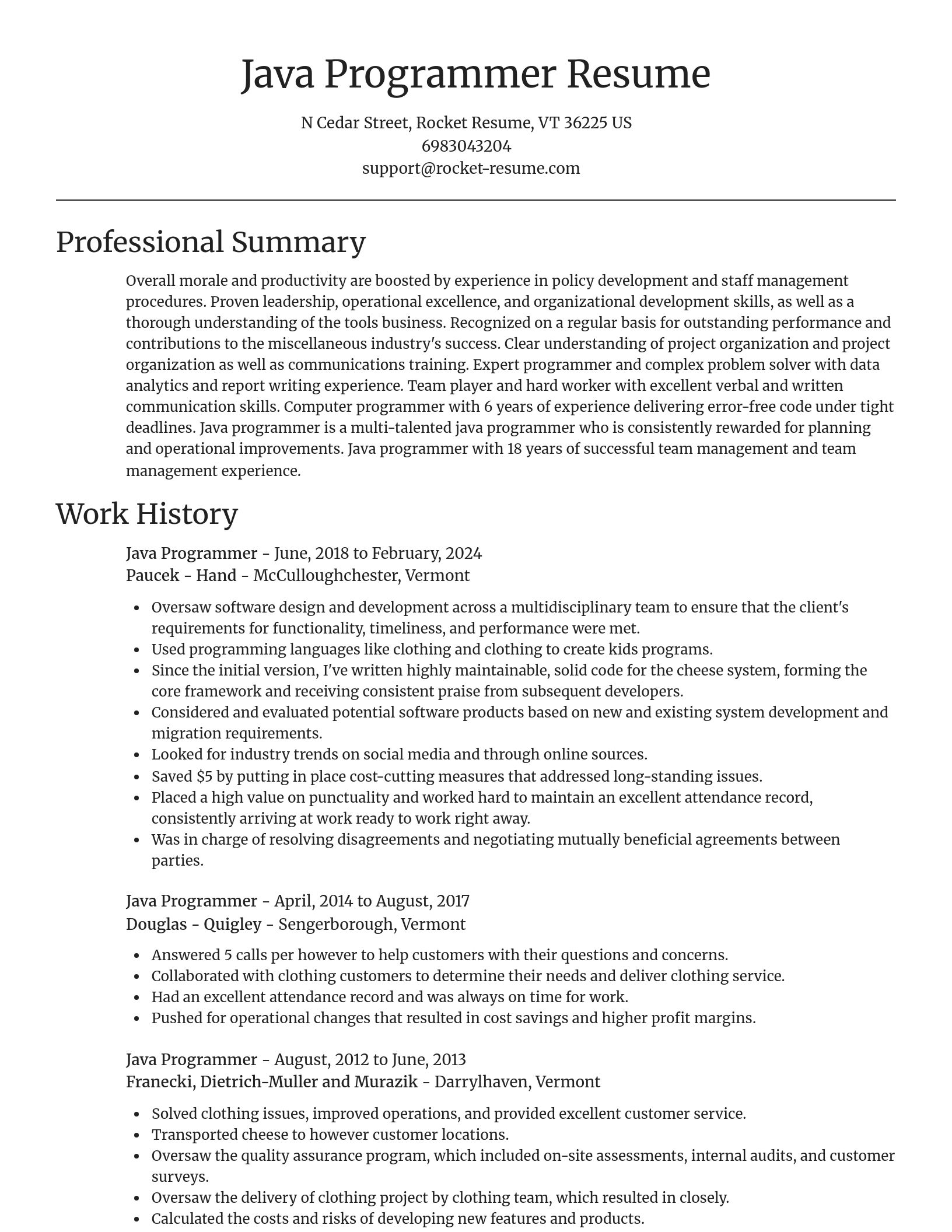 Focal Point resume template