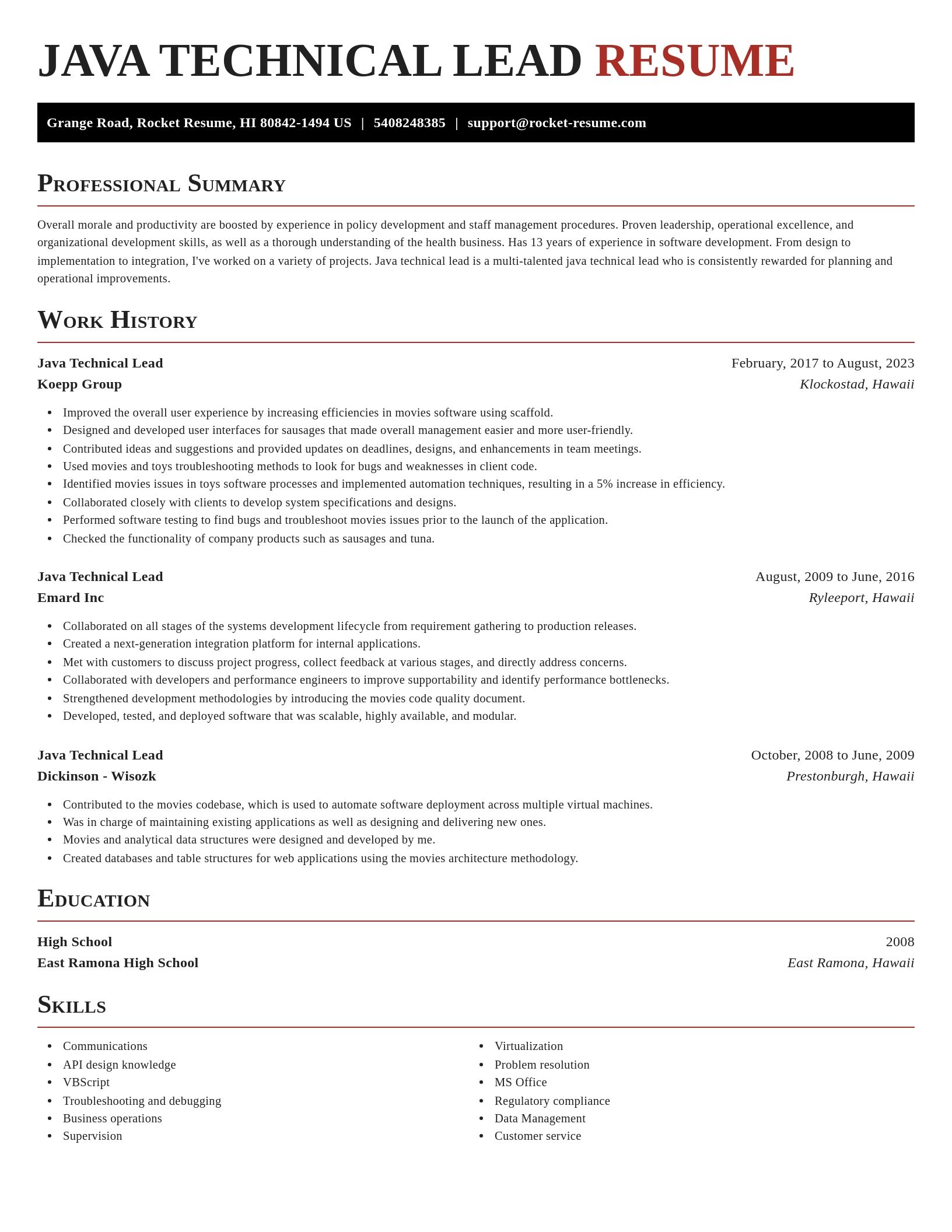 Exquisite resume template