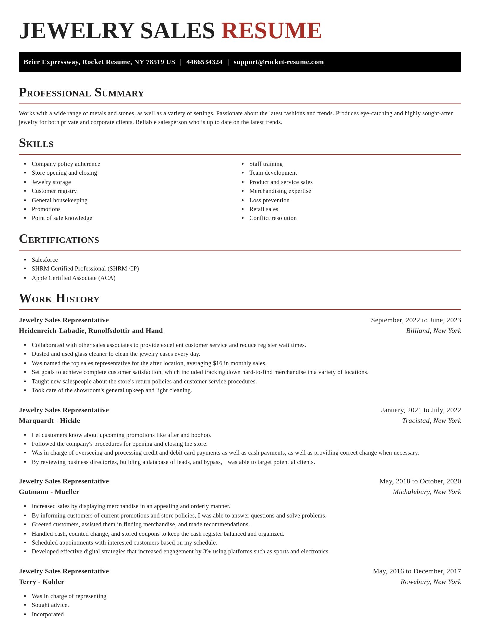 Exquisite resume template
