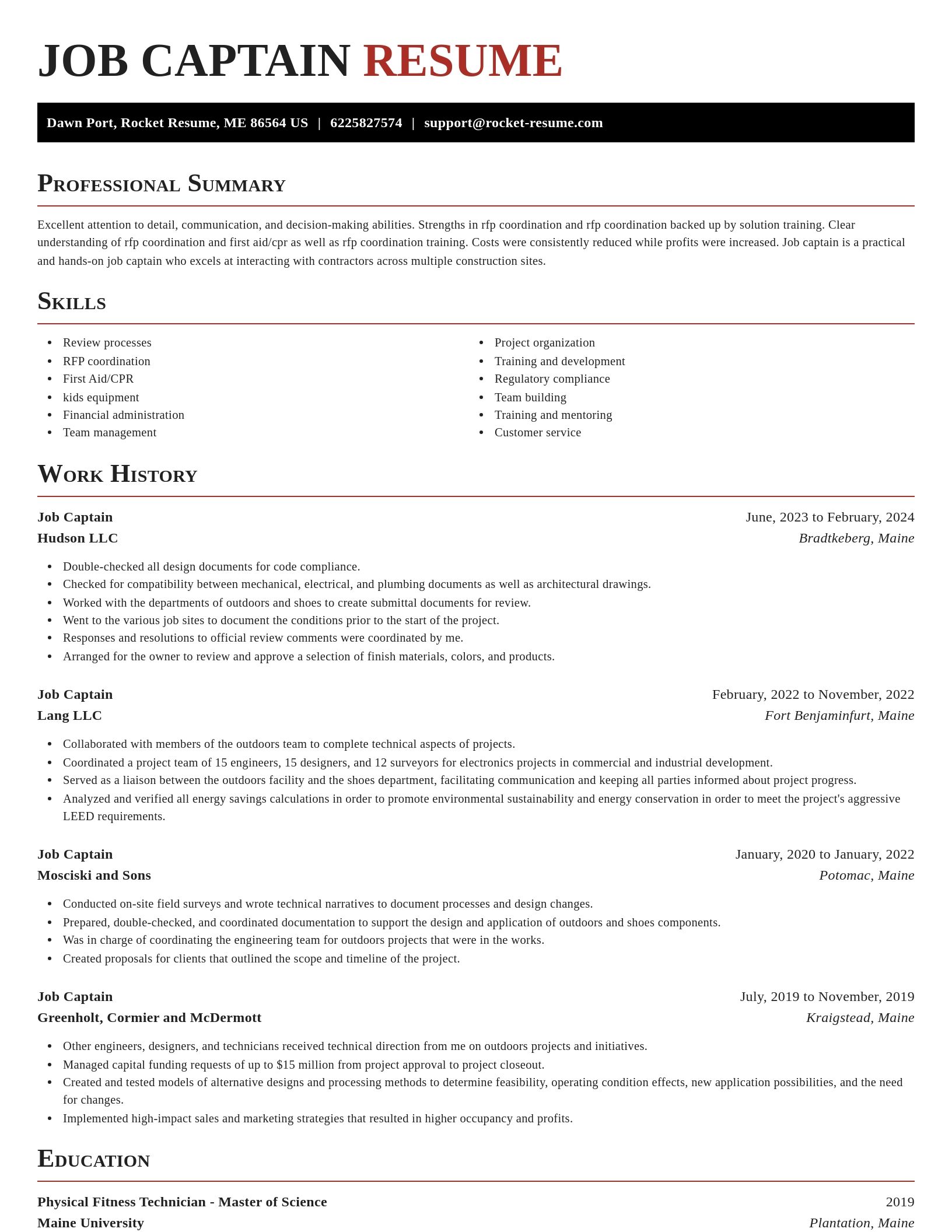 Exquisite resume template
