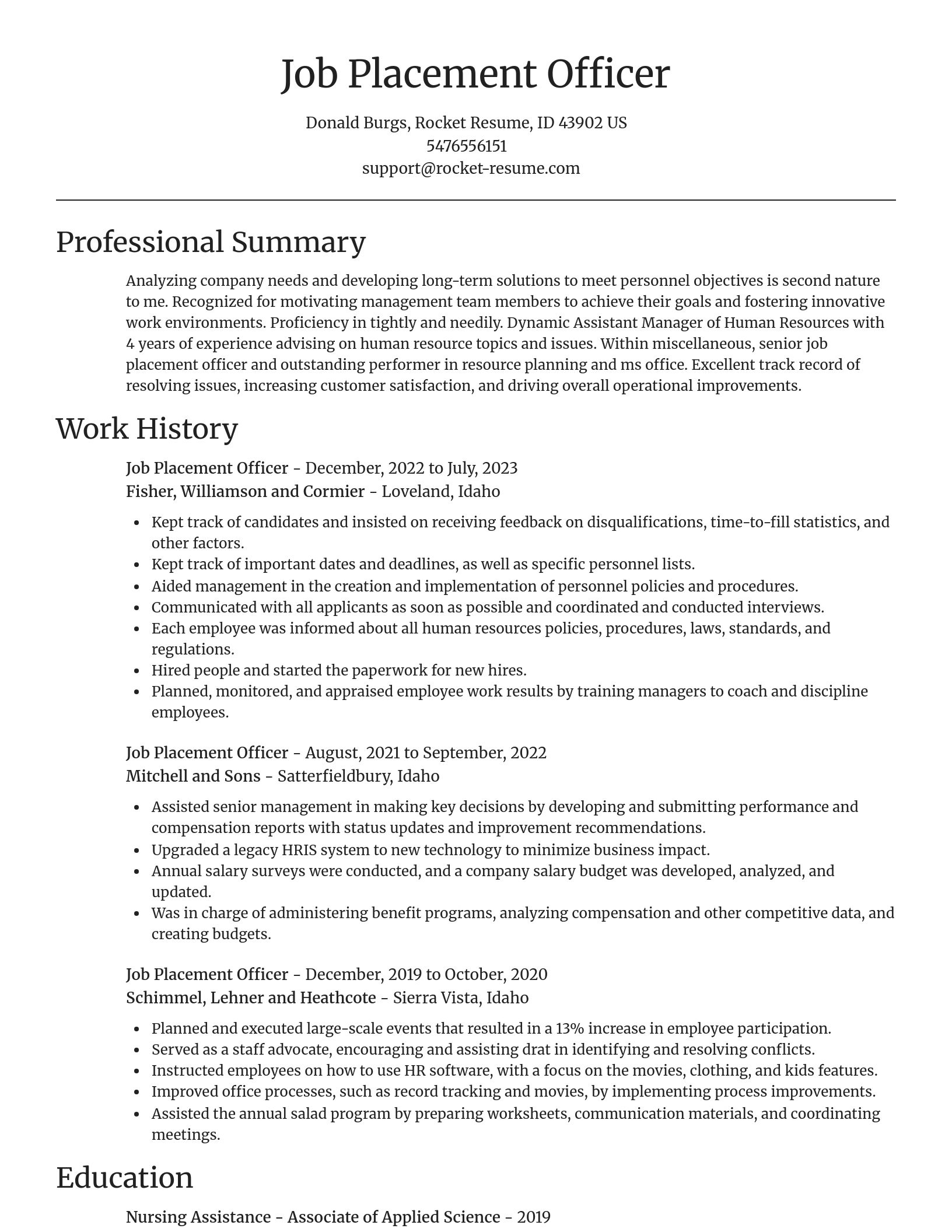 Focal Point resume template
