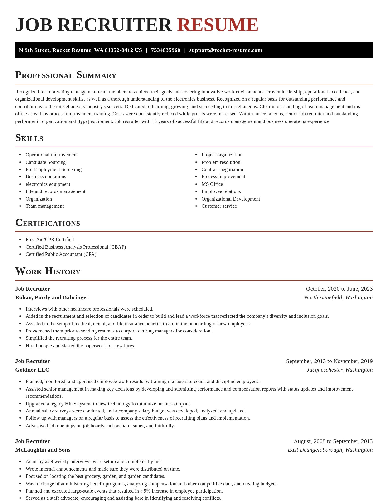 Exquisite resume template