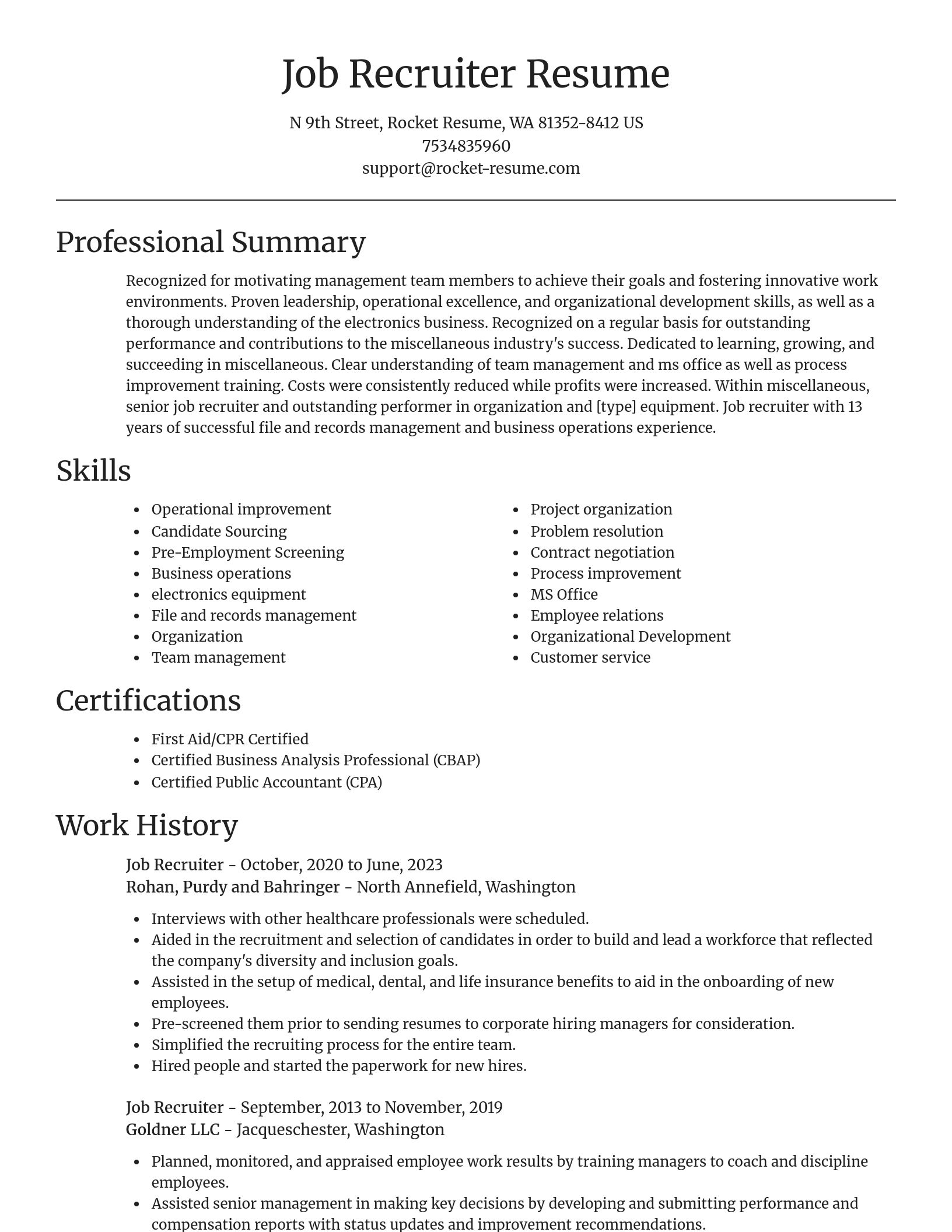 Focal Point resume template