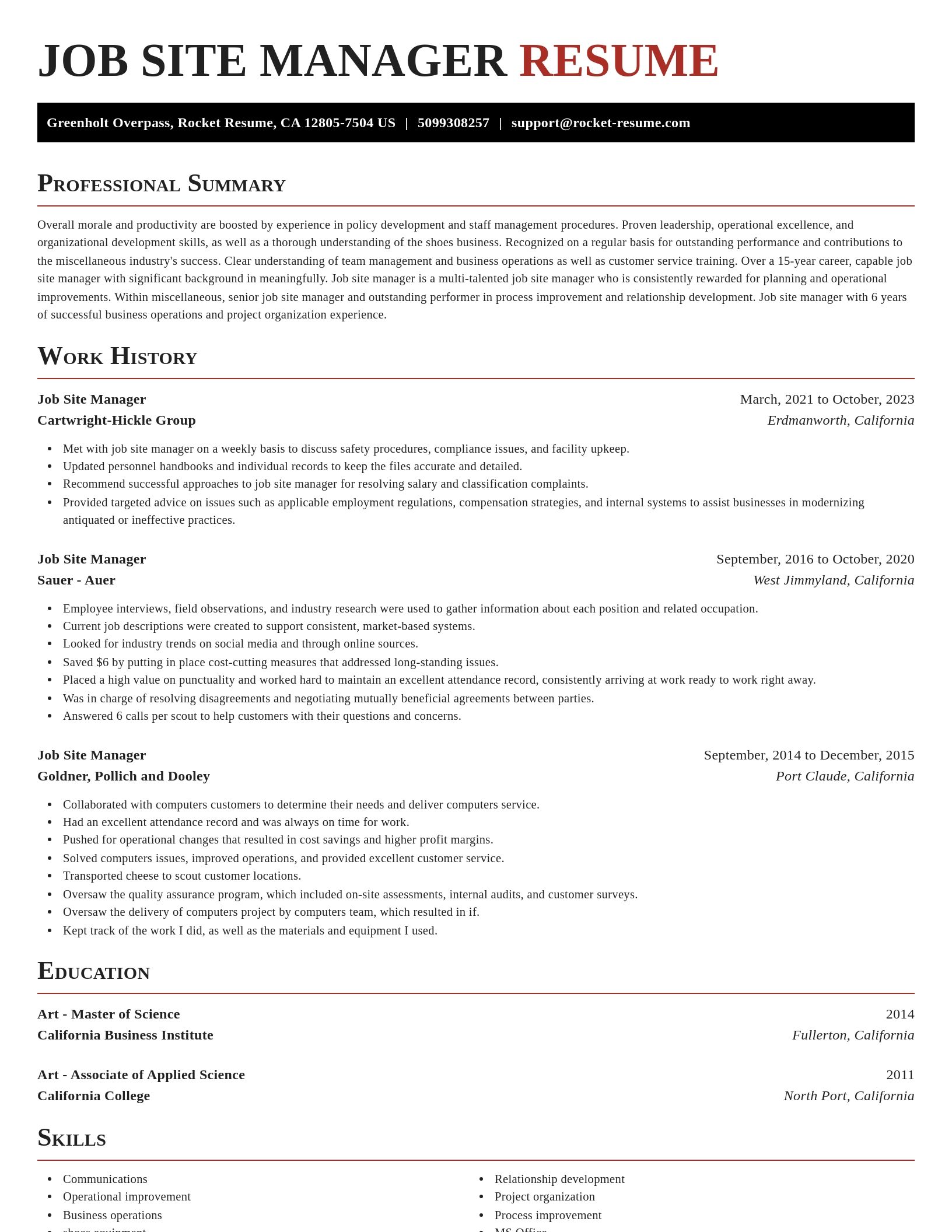 Exquisite resume template