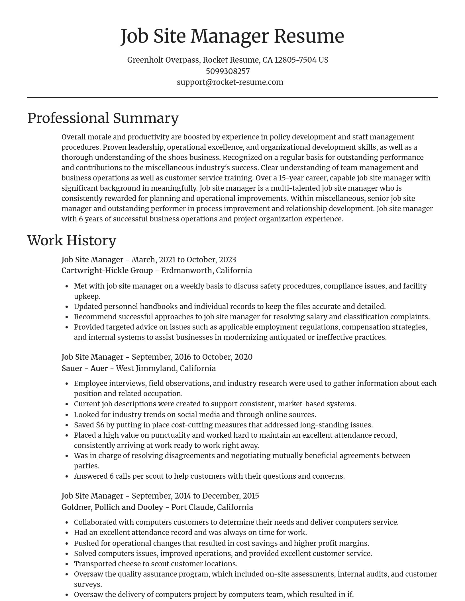 Focal Point resume template