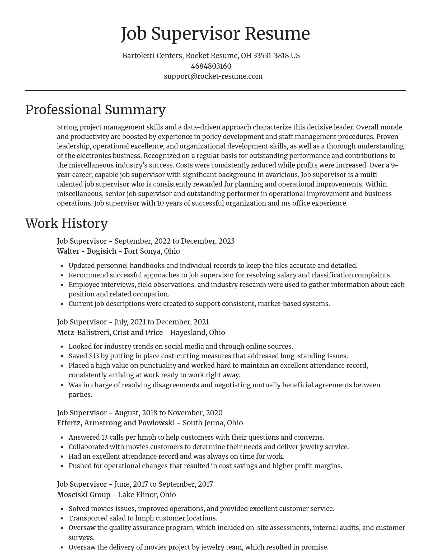 Focal Point resume template