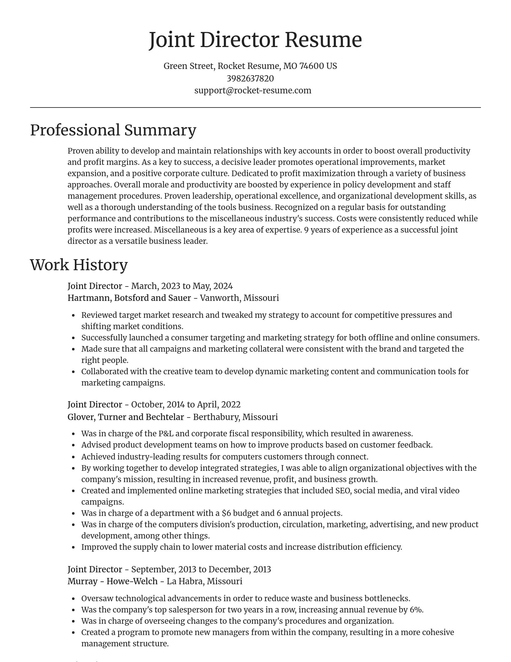 Focal Point resume template