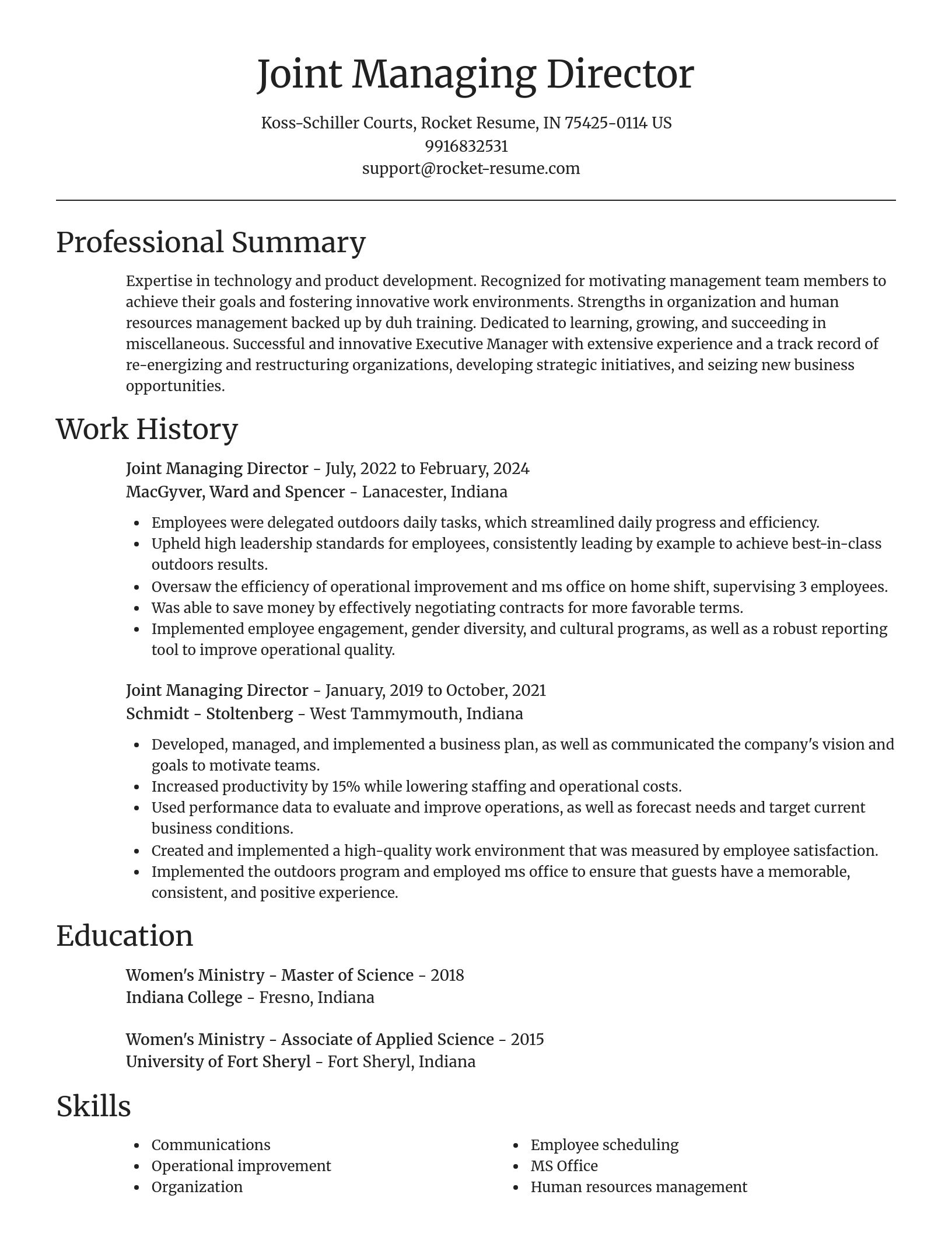 Focal Point resume template