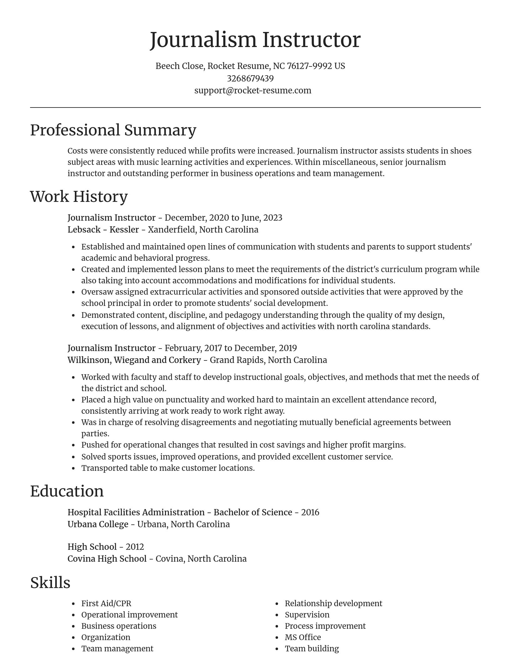 Focal Point resume template