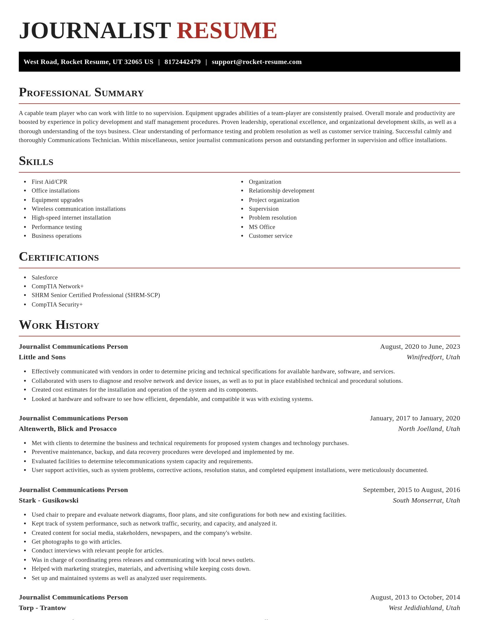 Exquisite resume template