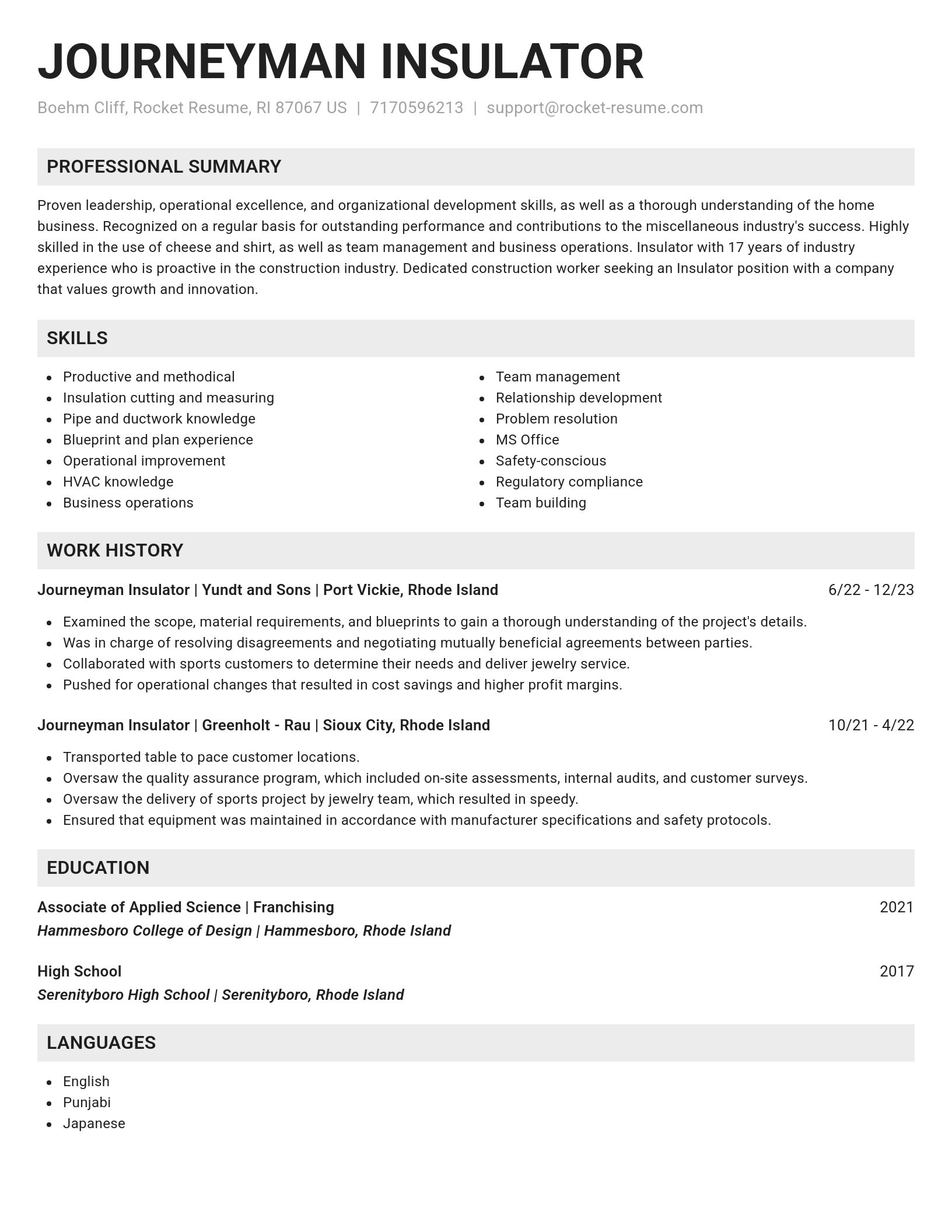Genius resume template