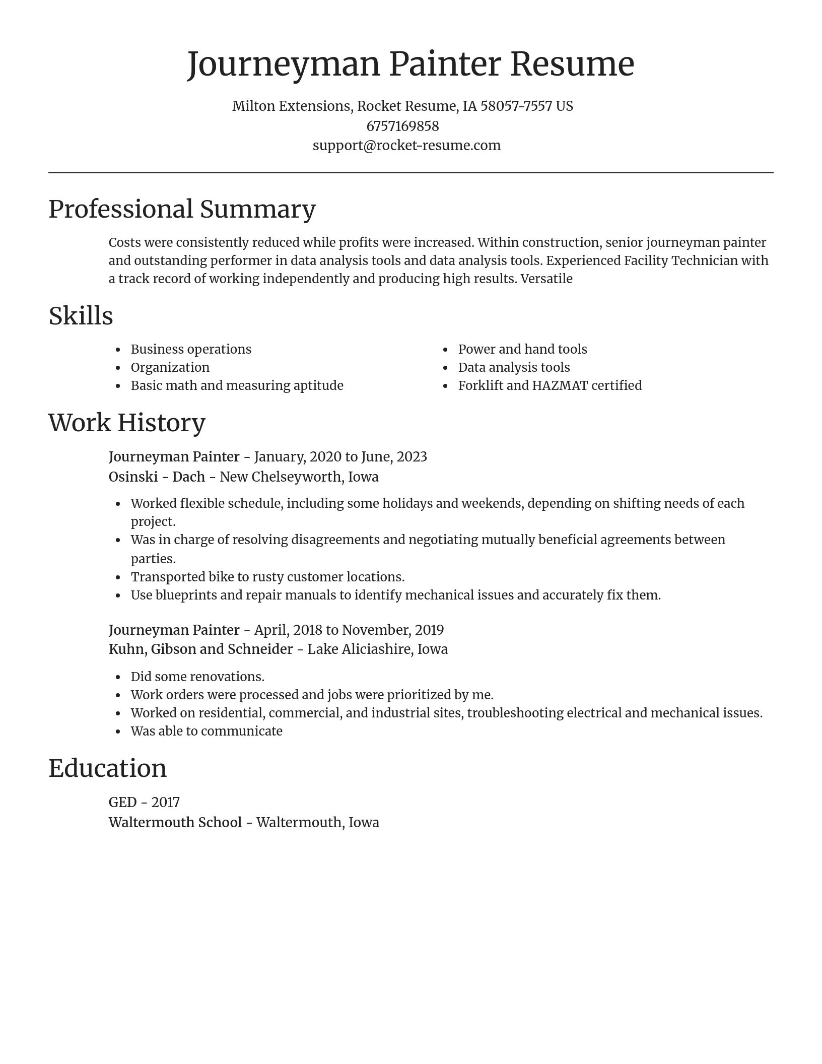 Focal Point resume template