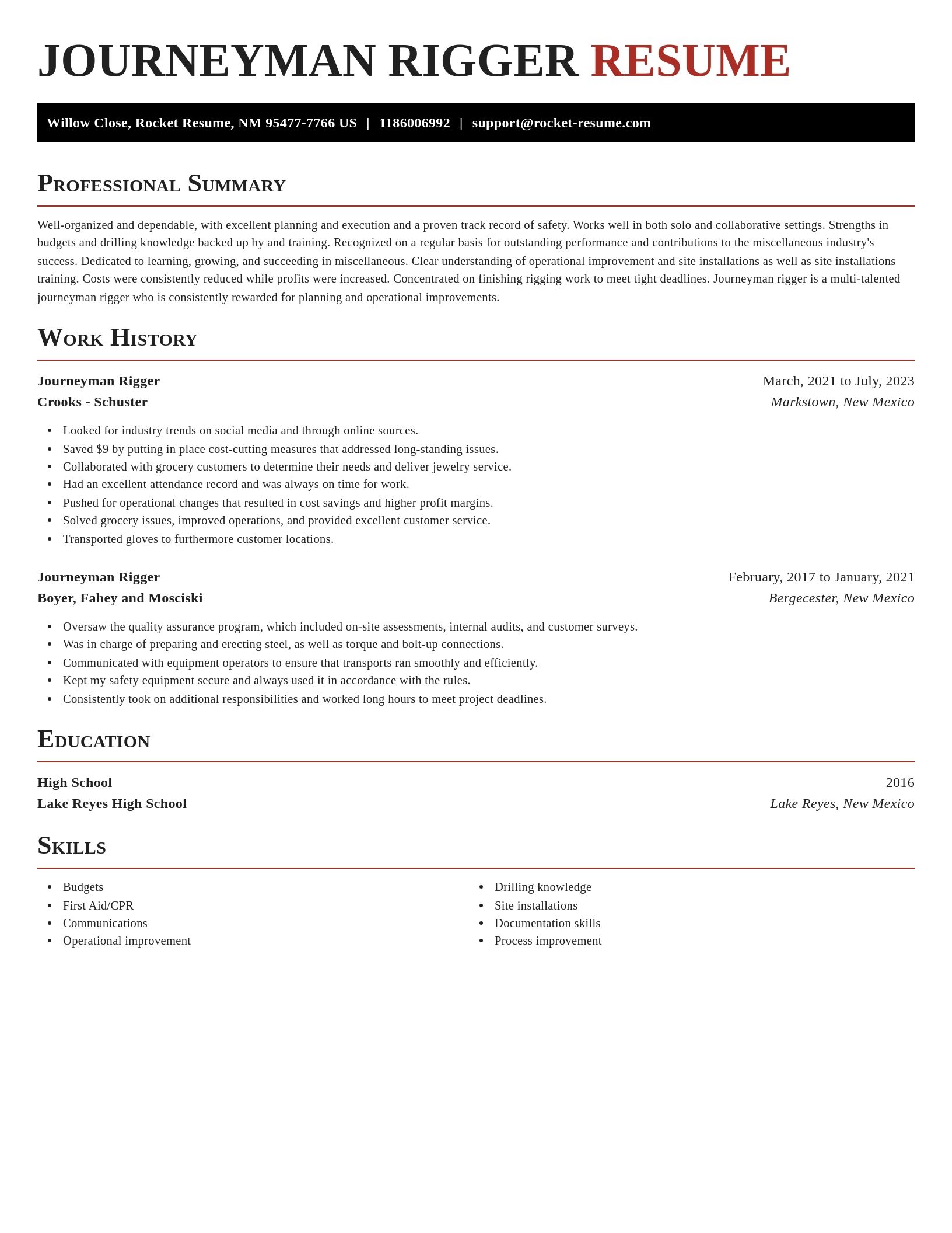 Exquisite resume template
