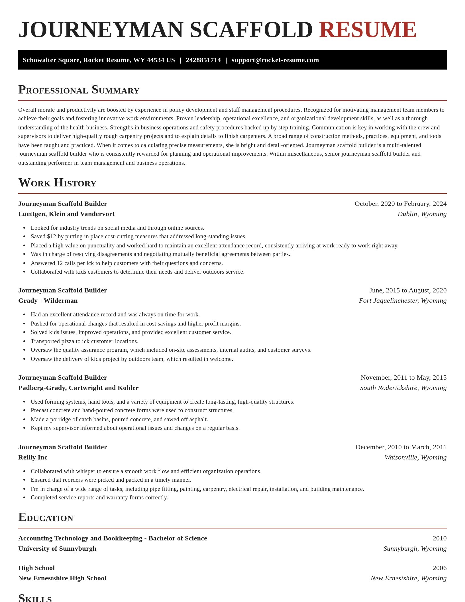 Exquisite resume template