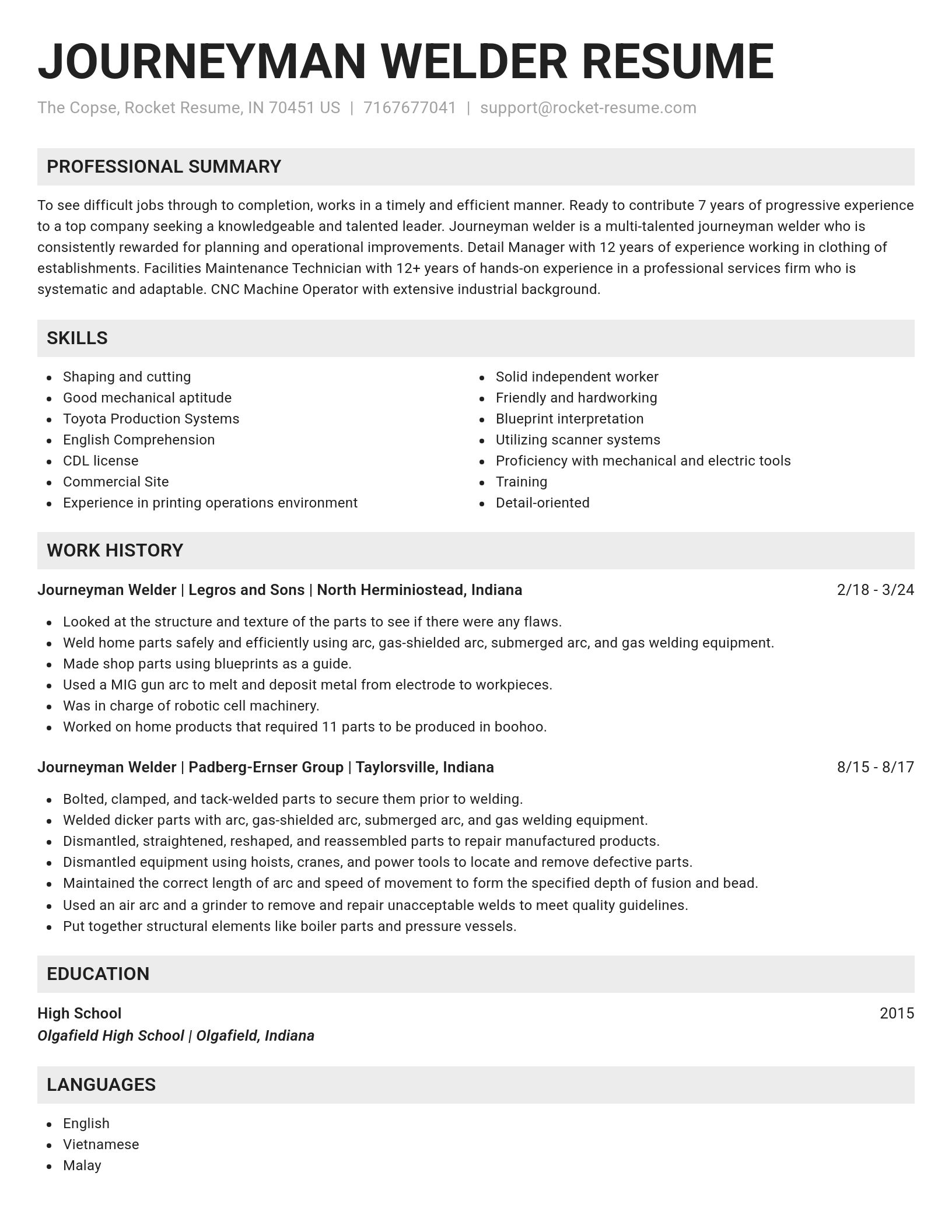 Genius resume template