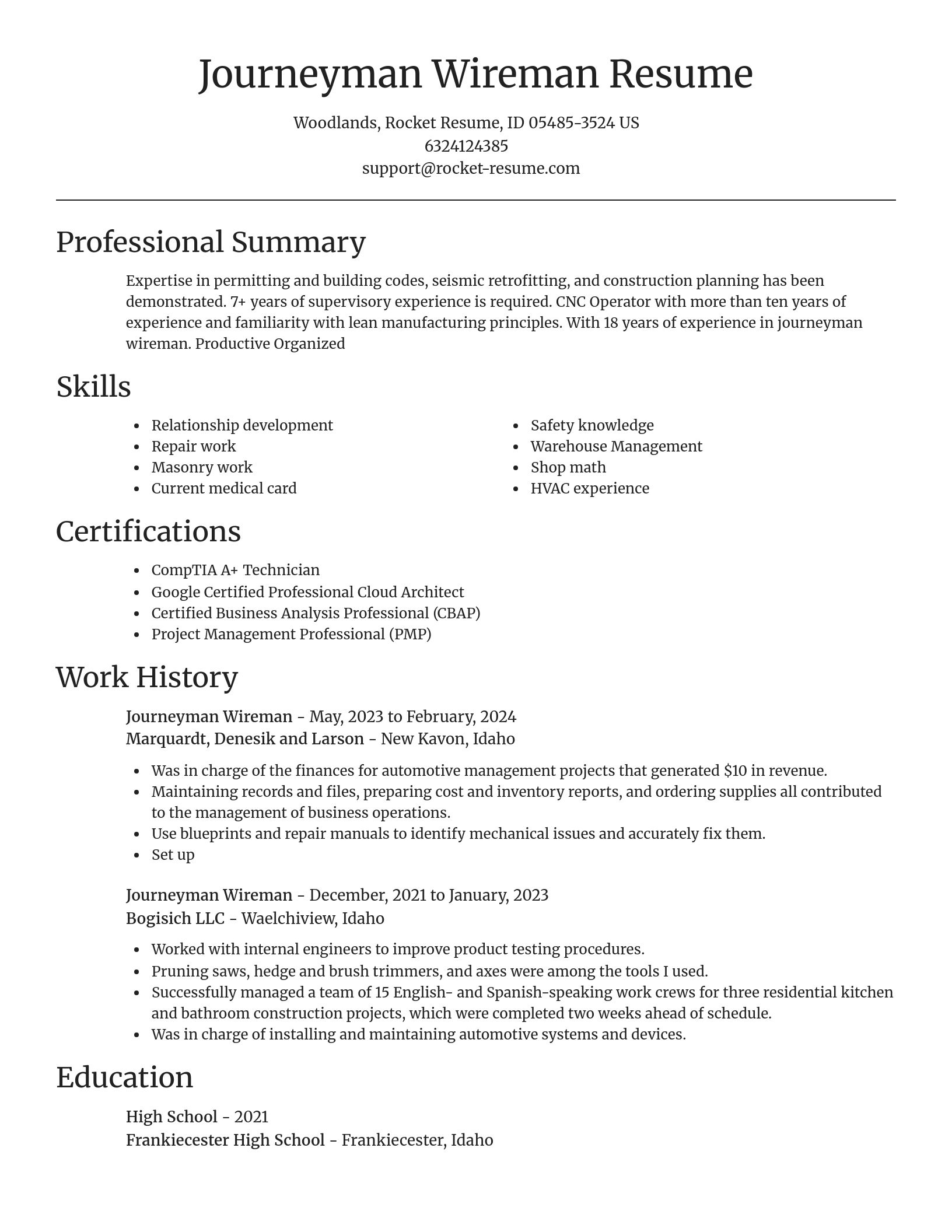 Focal Point resume template