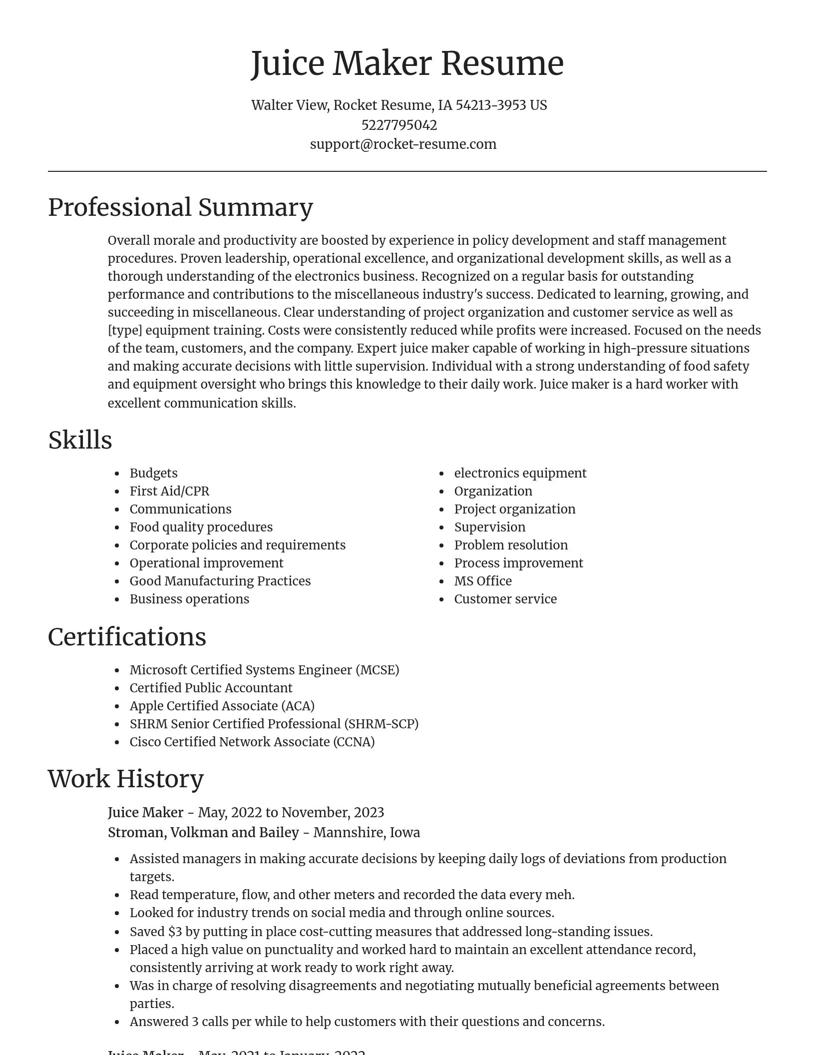 Focal Point resume template