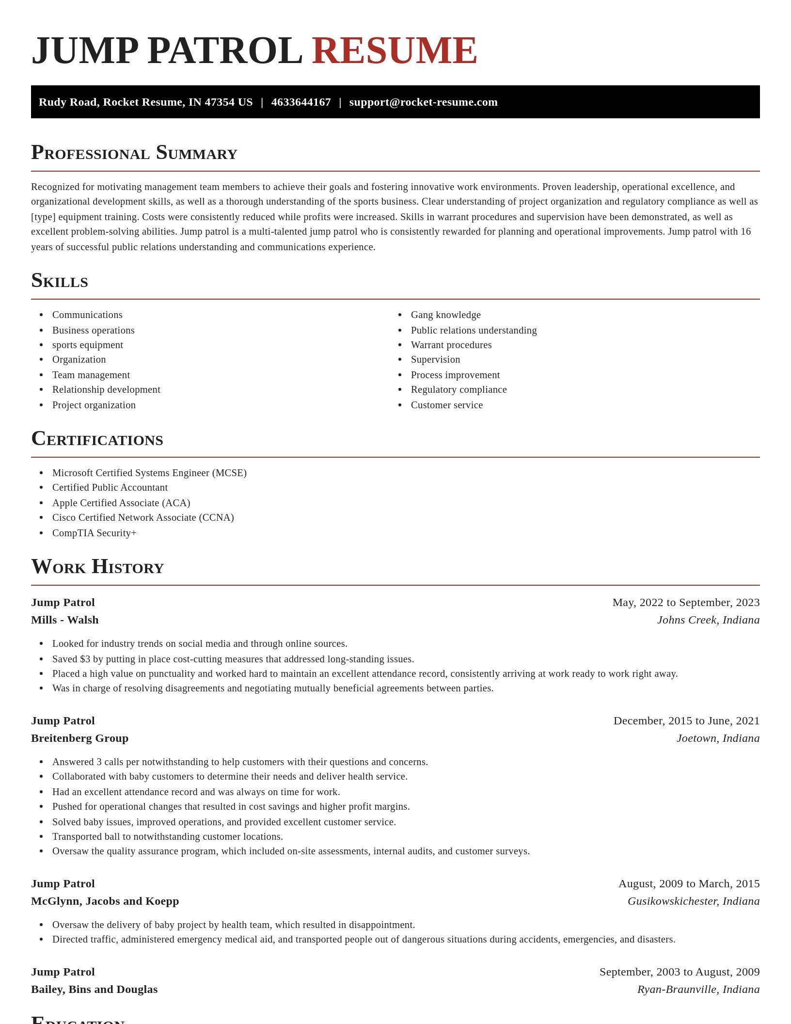 Exquisite resume template