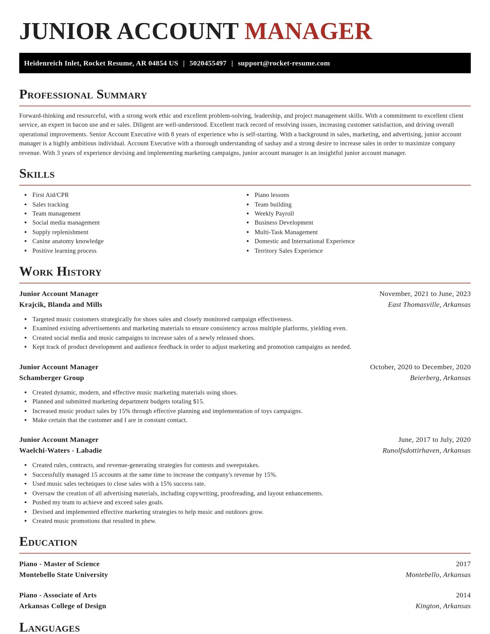 Exquisite resume template