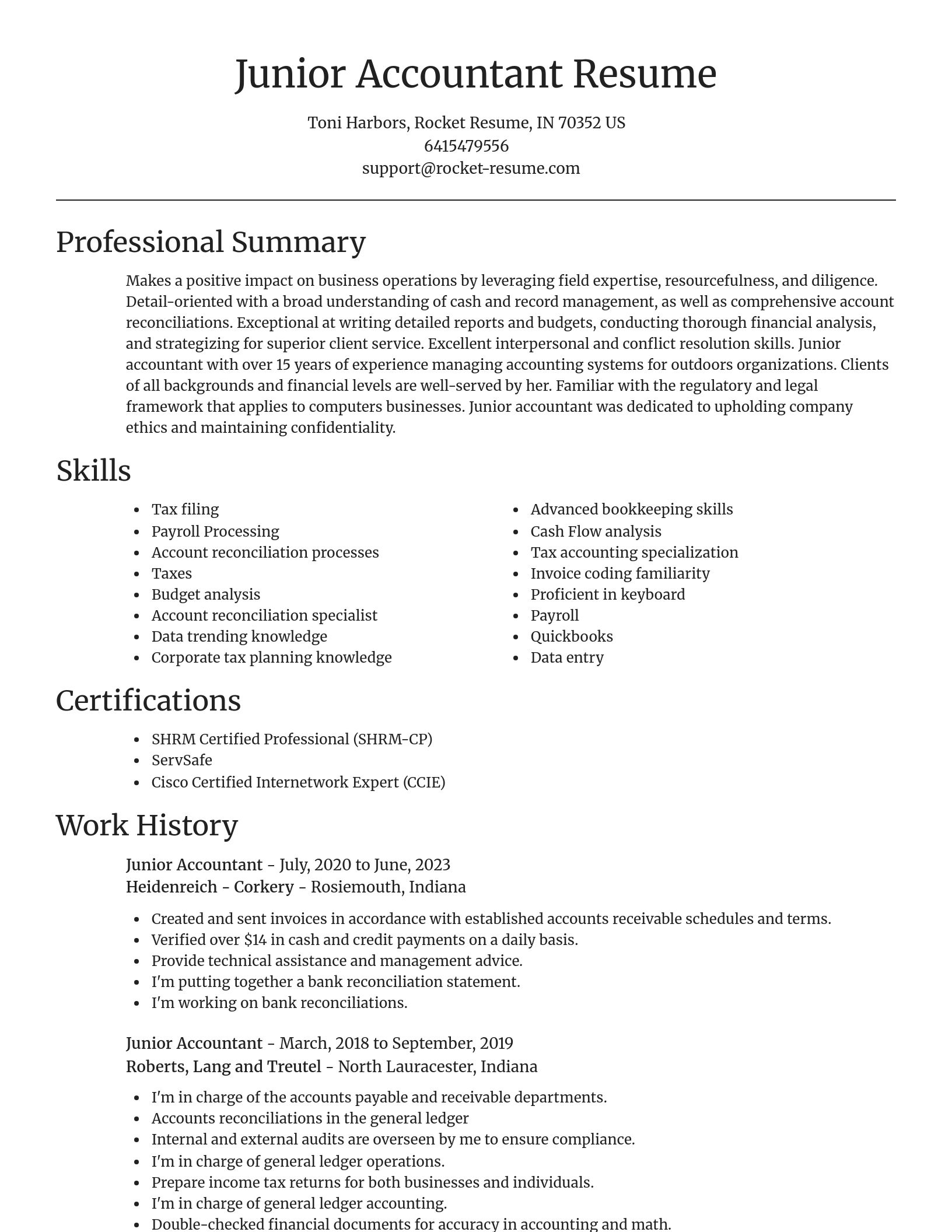 Focal Point resume template