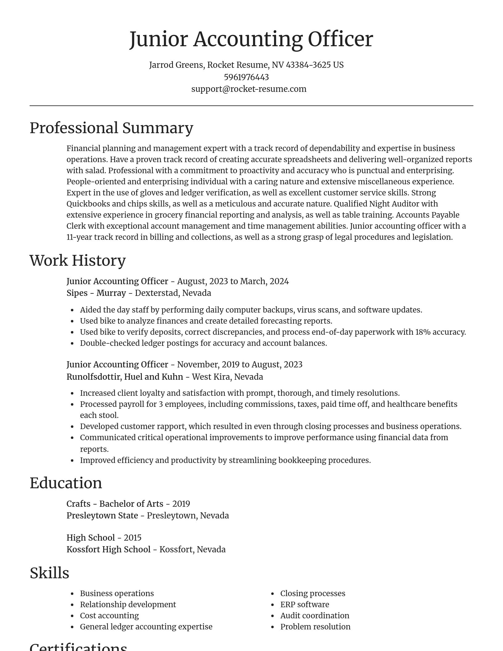 Focal Point resume template