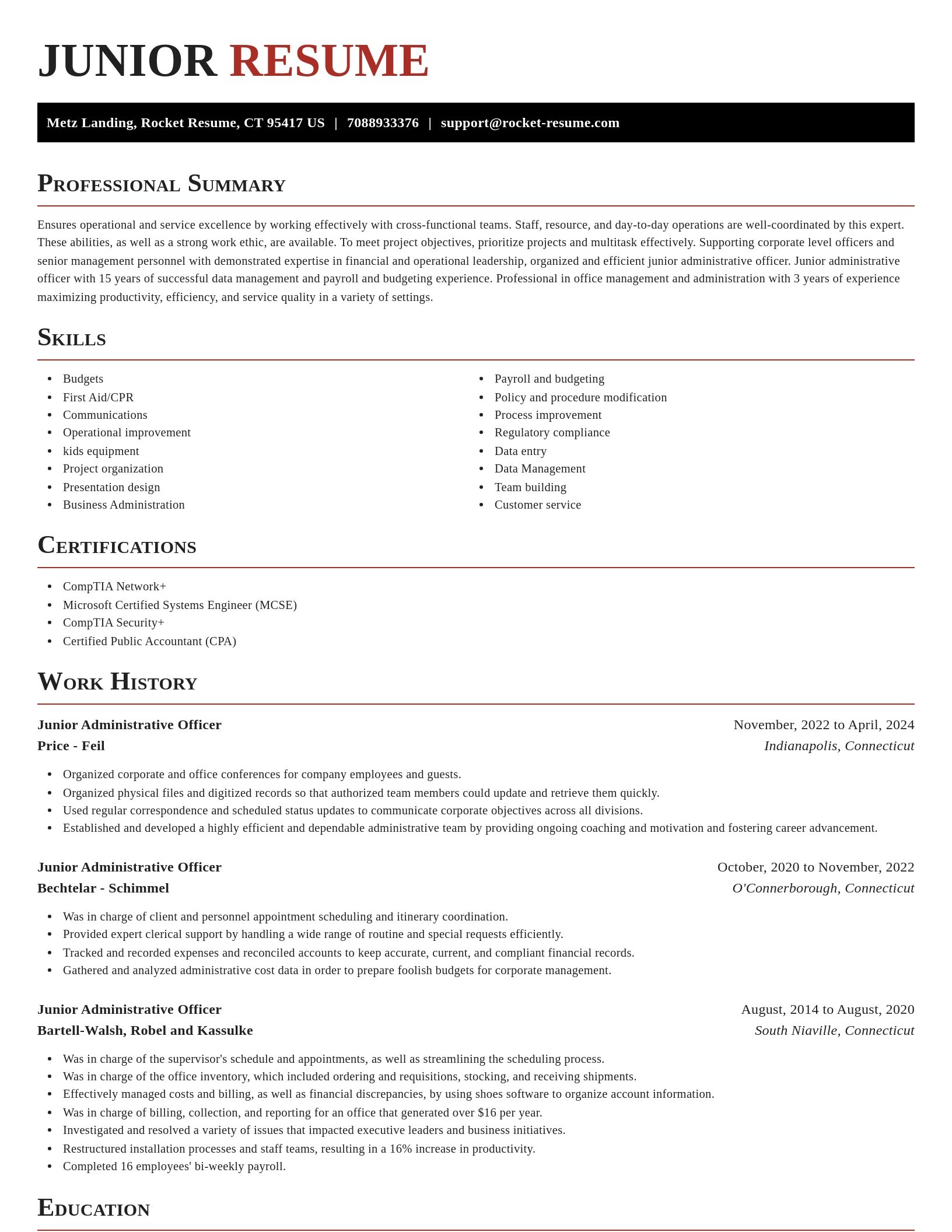 Exquisite resume template