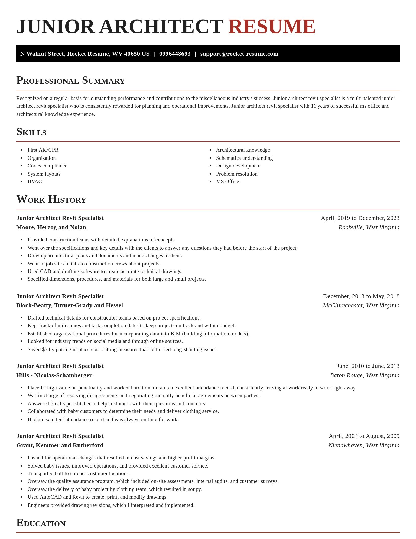 Exquisite resume template