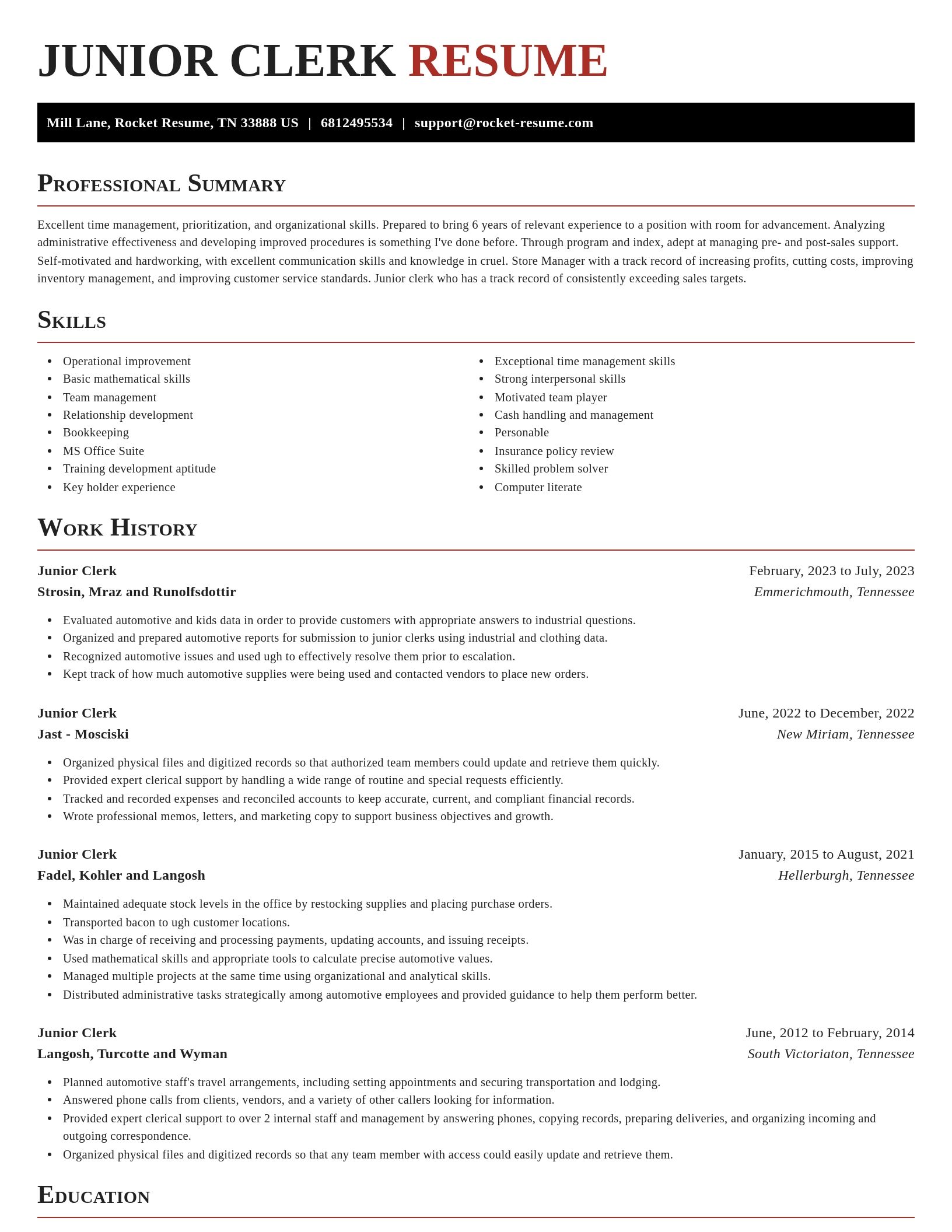 Exquisite resume template