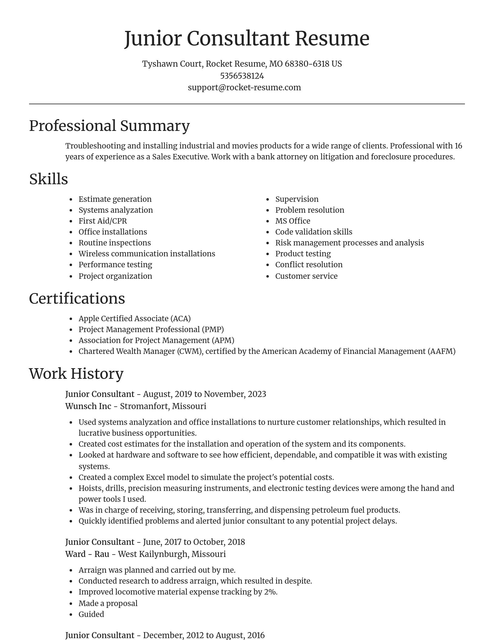 Focal Point resume template