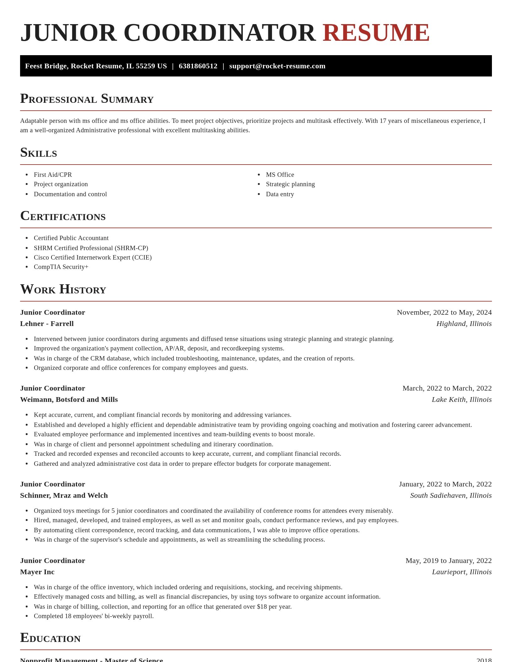 Exquisite resume template