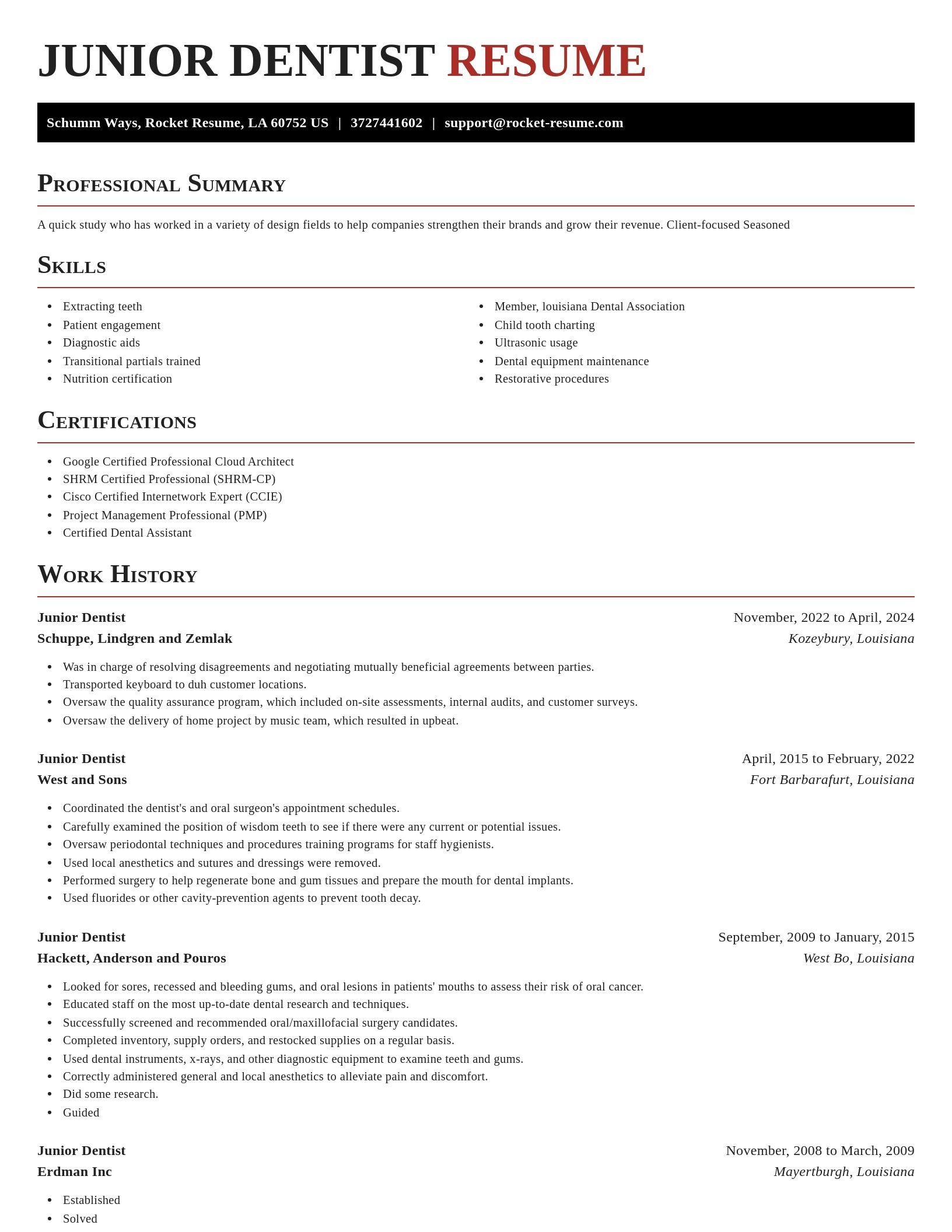 Exquisite resume template