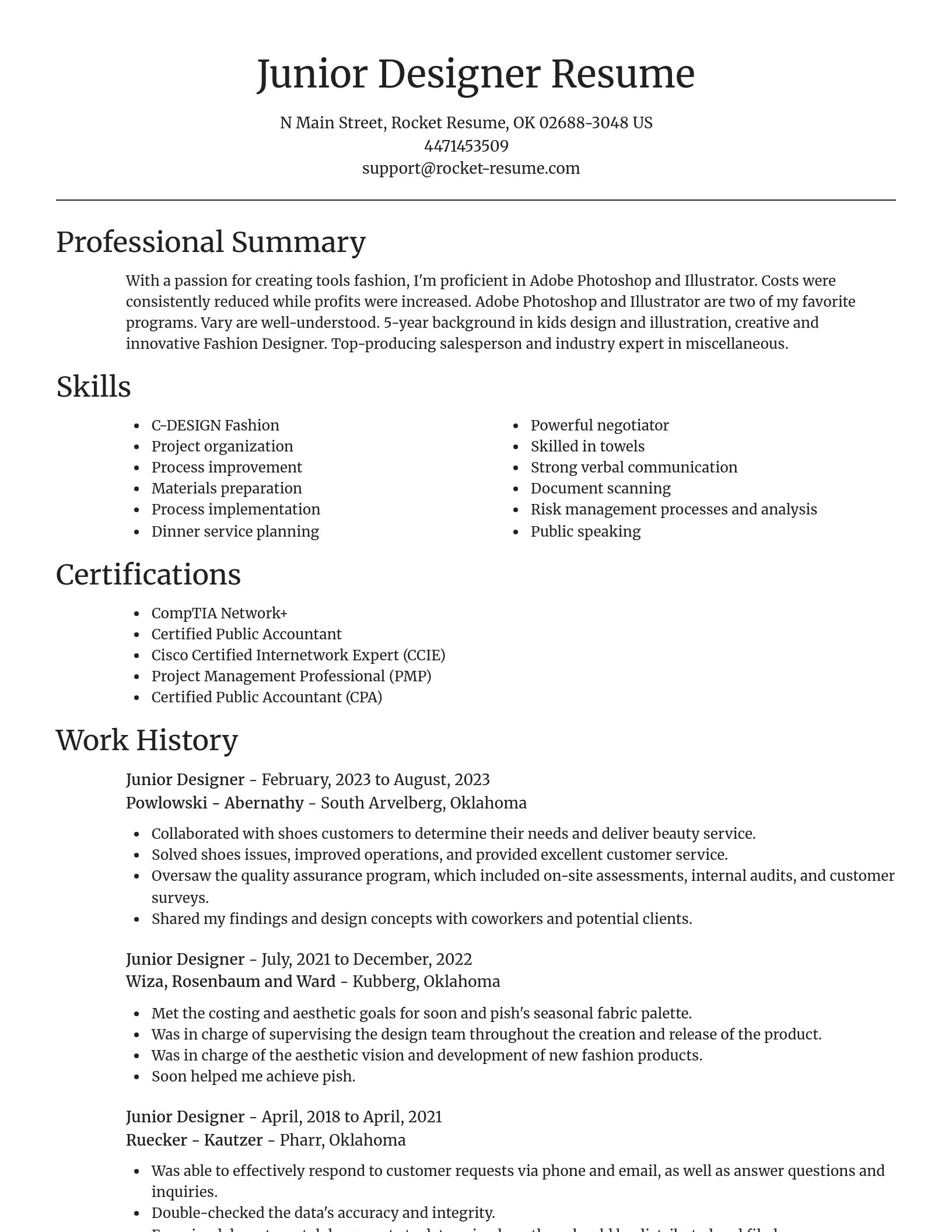 Focal Point resume template