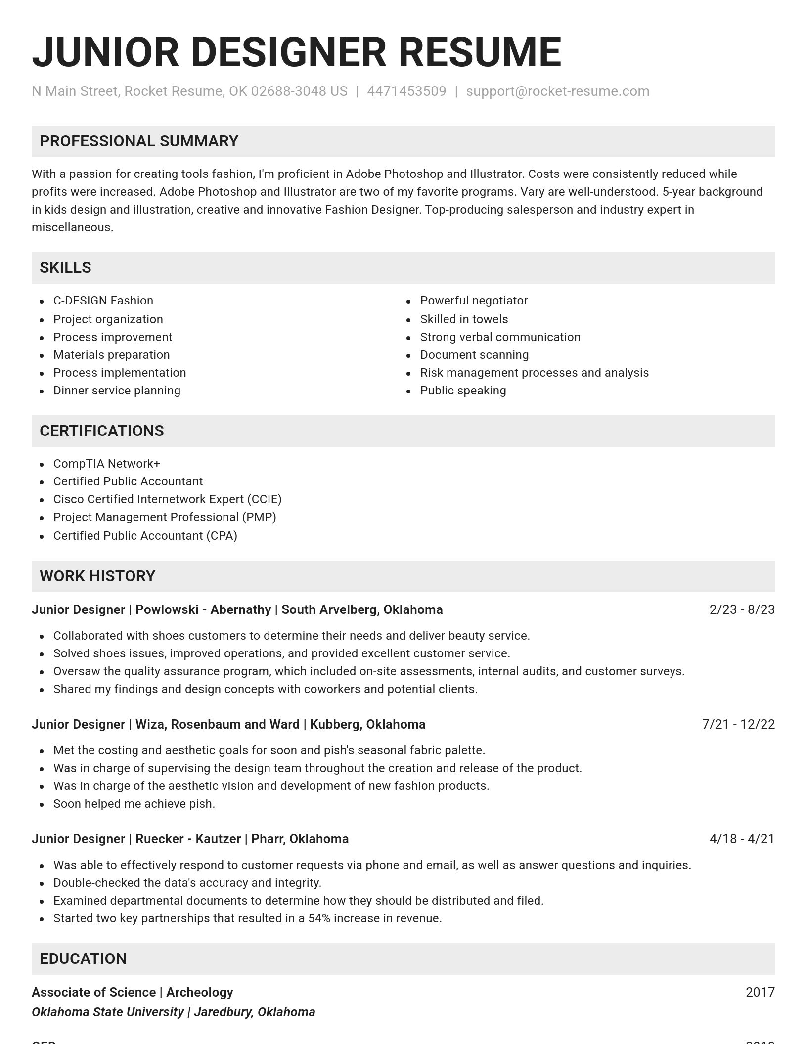 Genius resume template