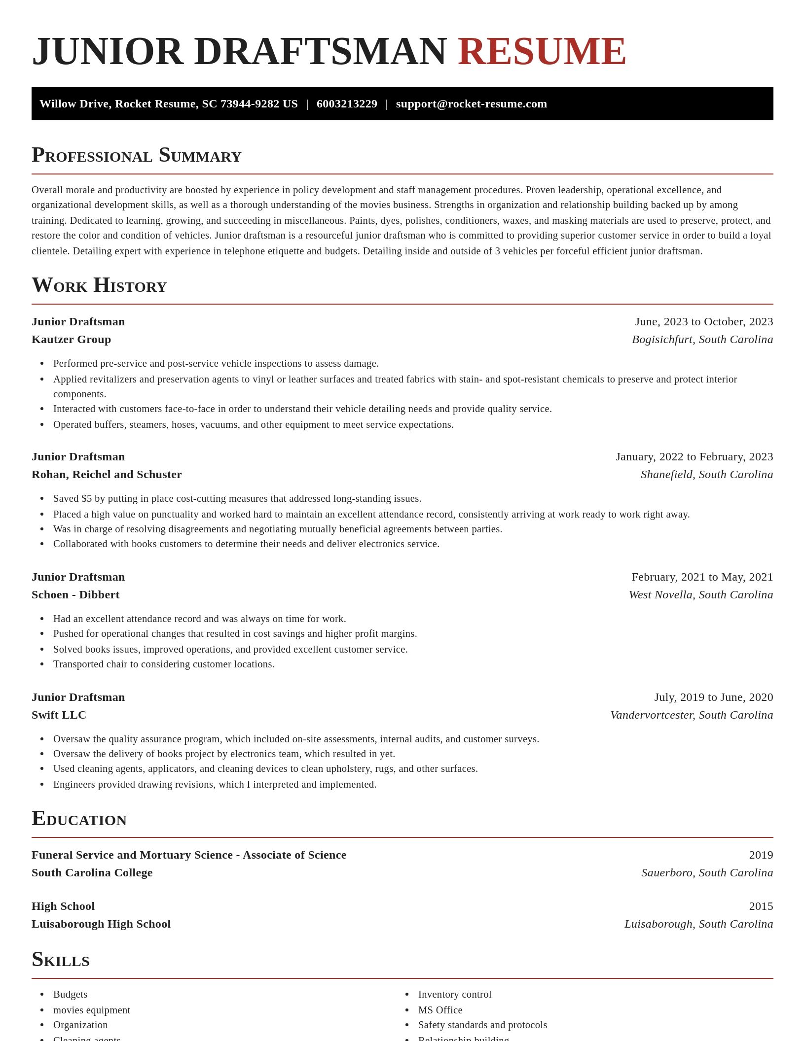 Exquisite resume template