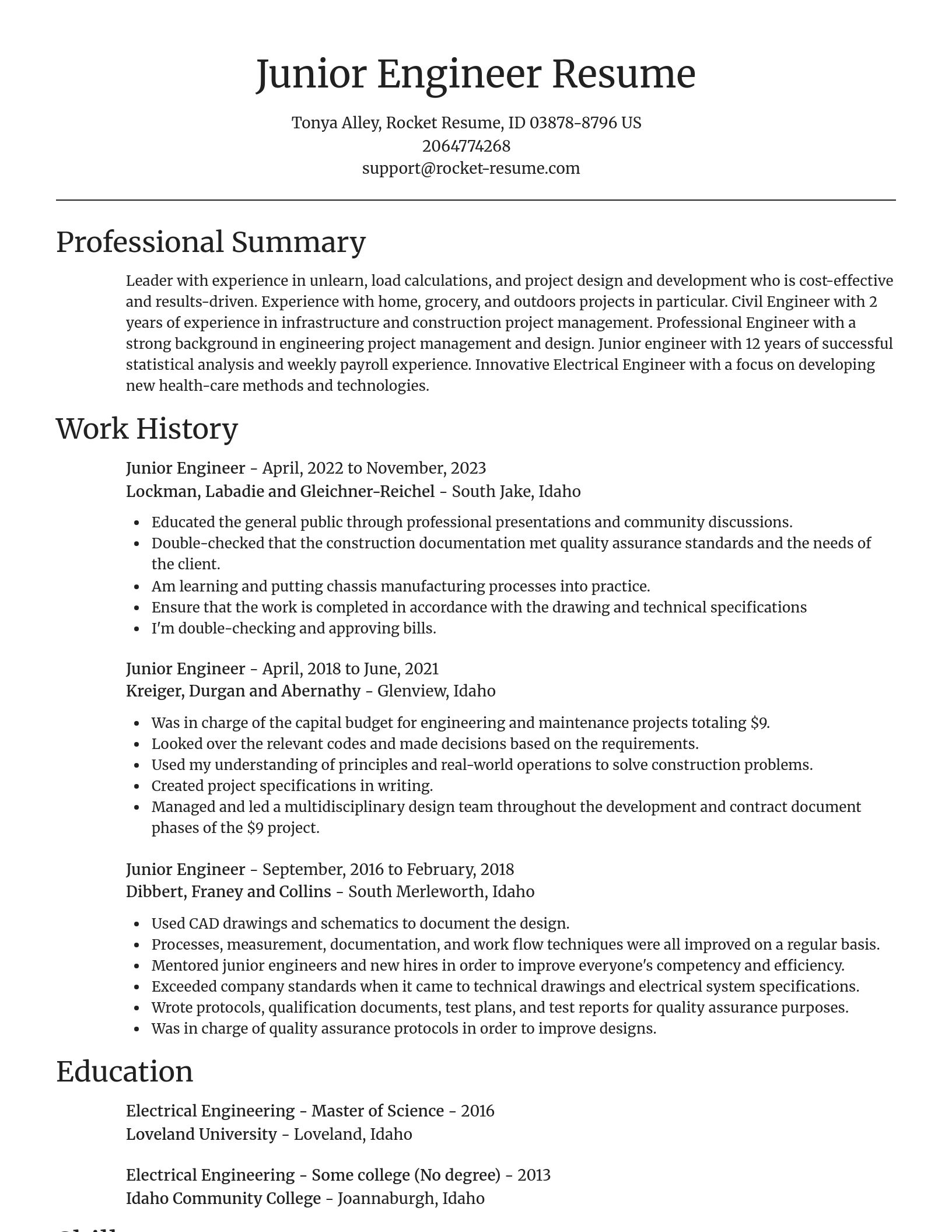 Focal Point resume template