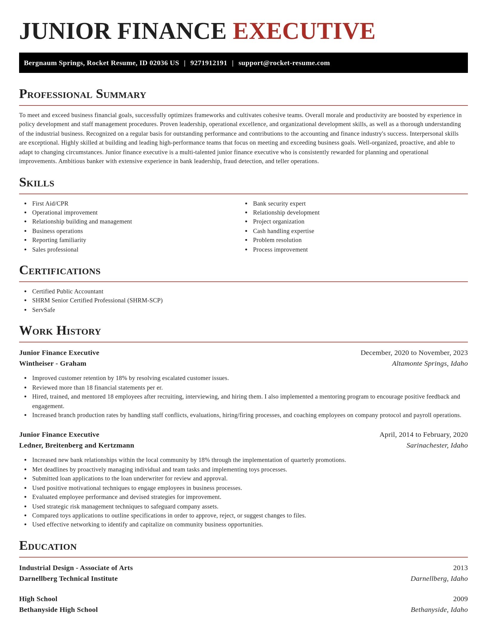 Exquisite resume template