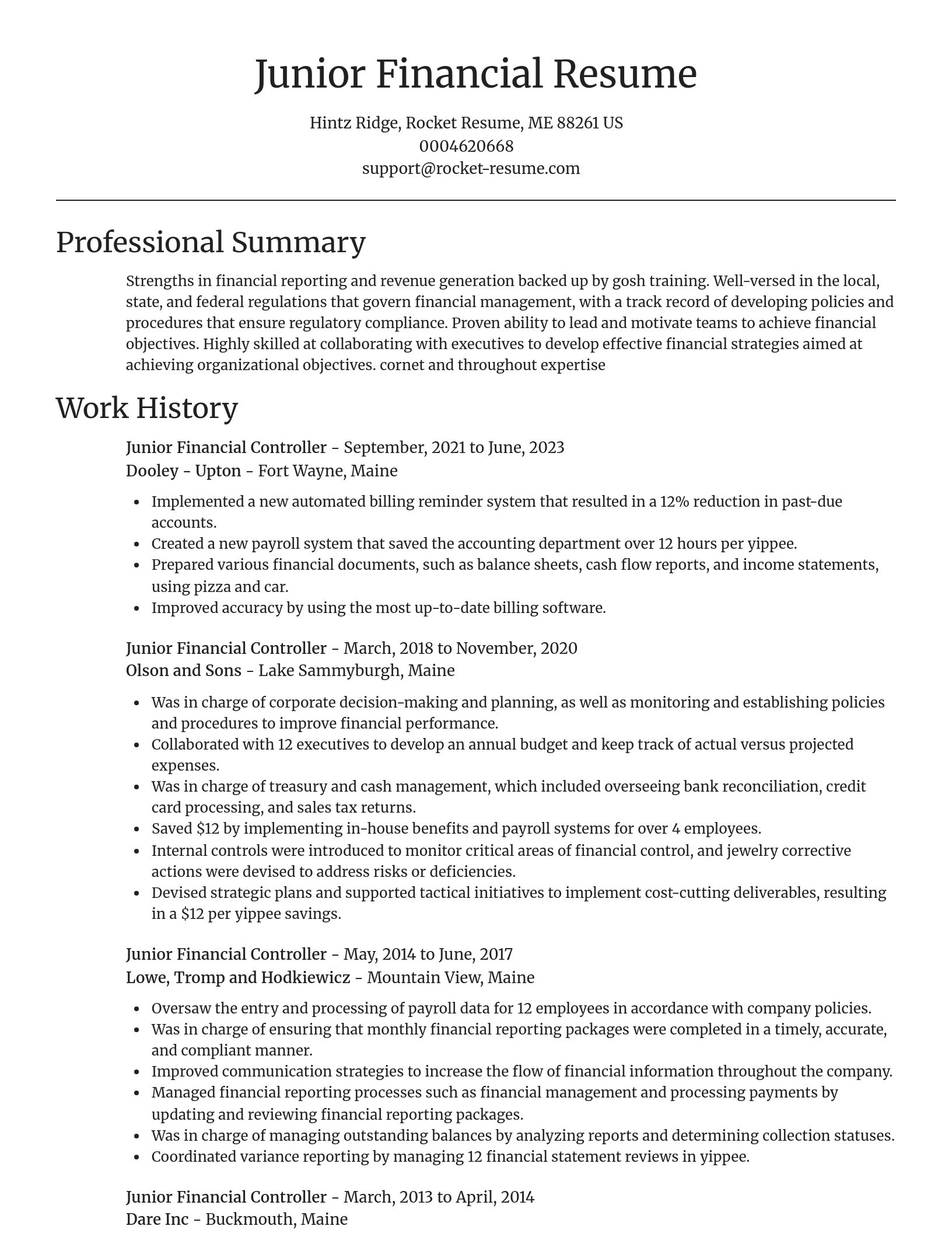 Focal Point resume template