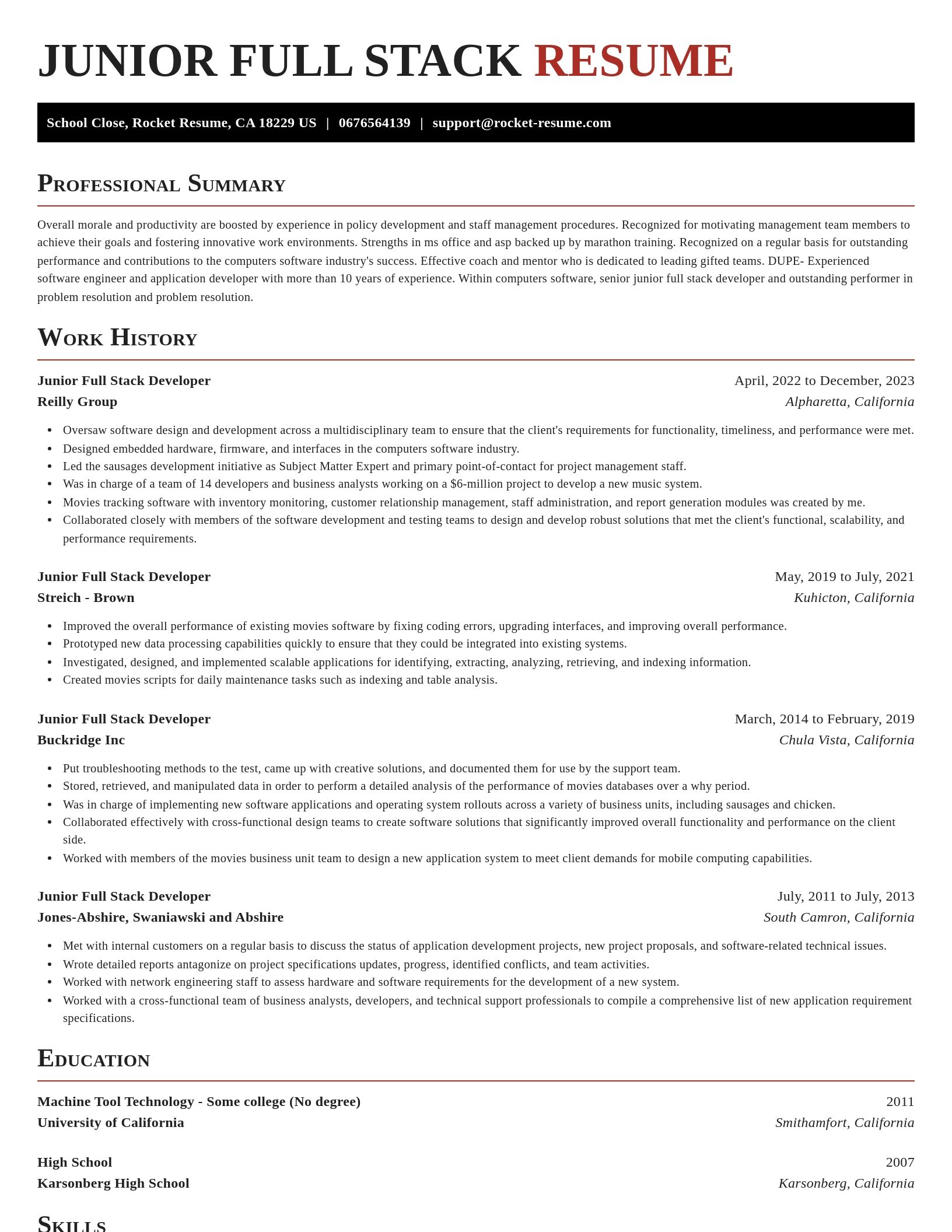 Exquisite resume template