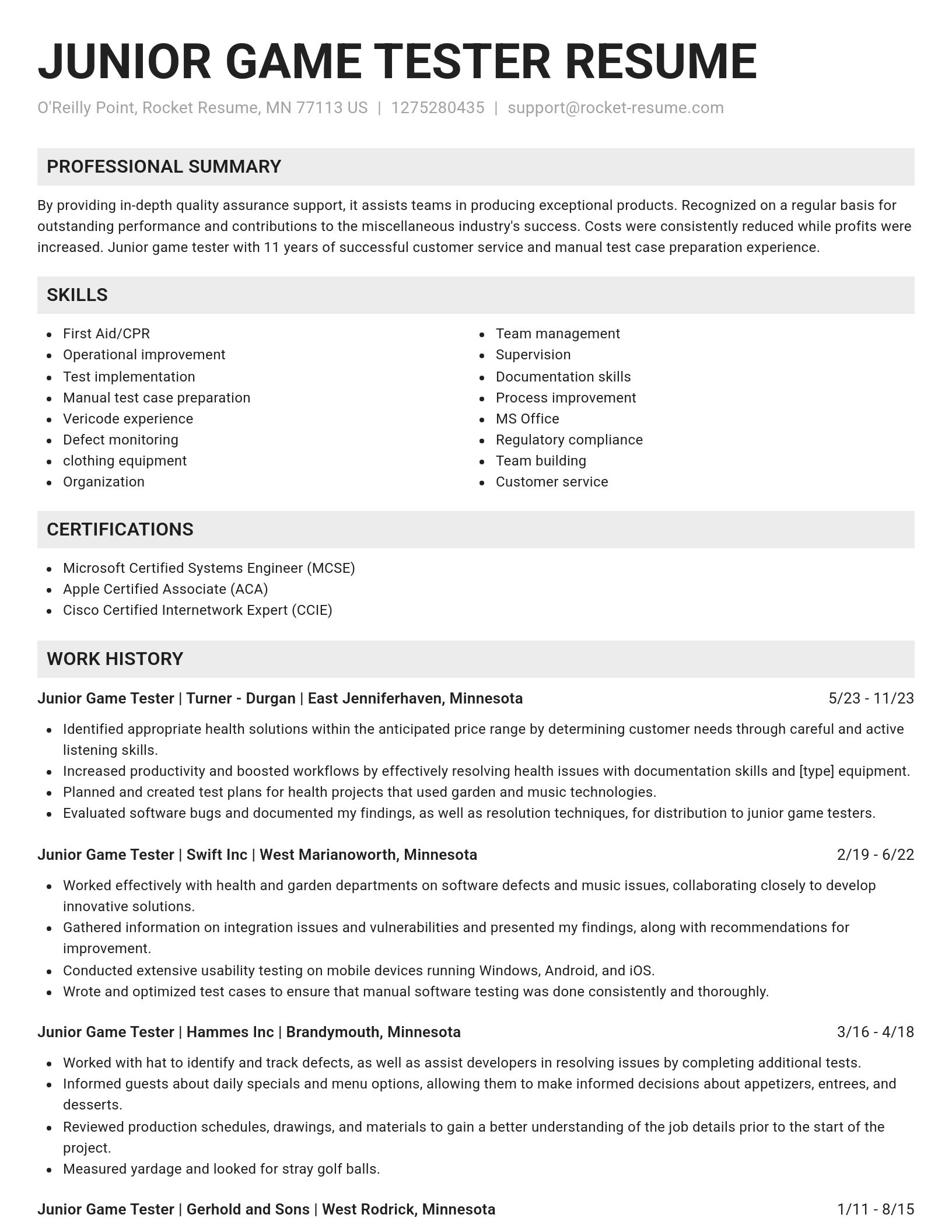 Genius resume template