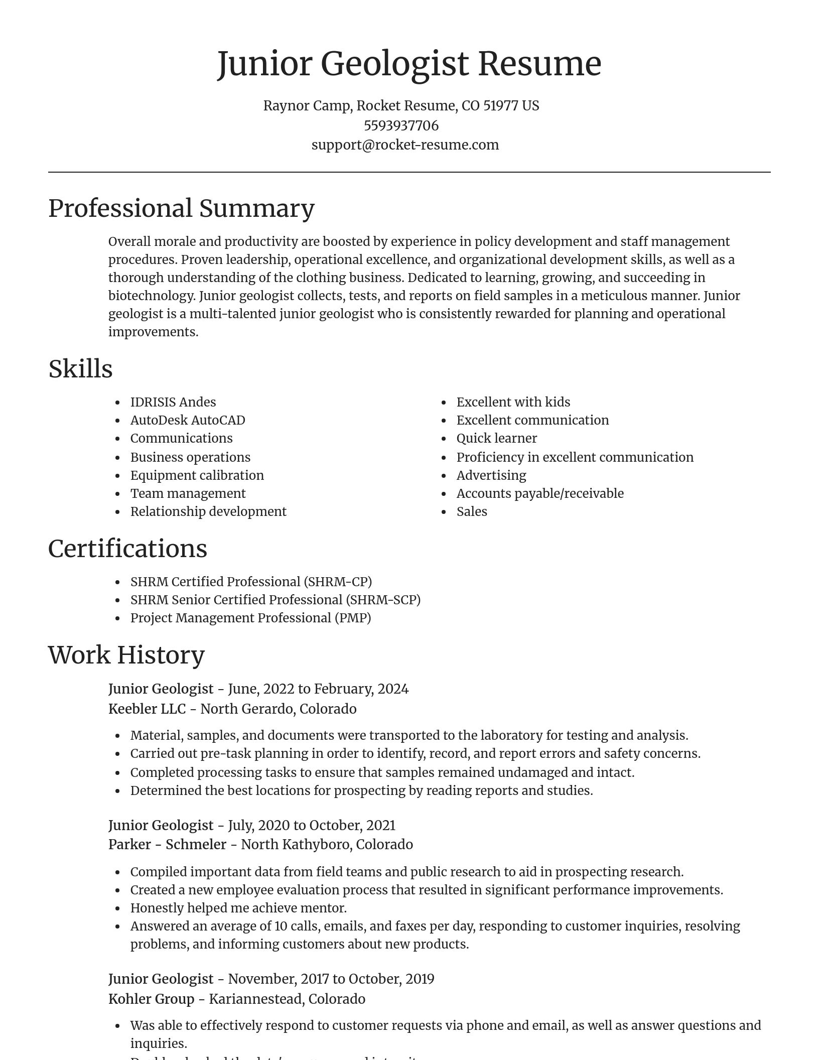 Focal Point resume template