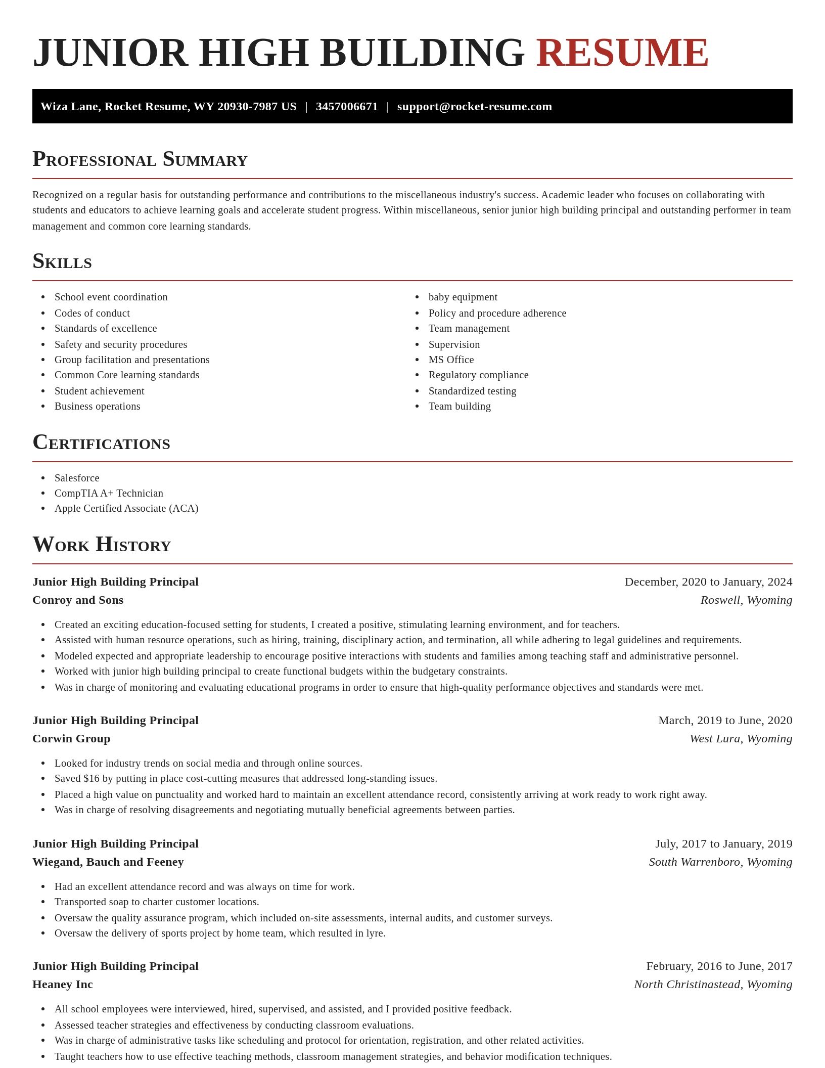 Exquisite resume template