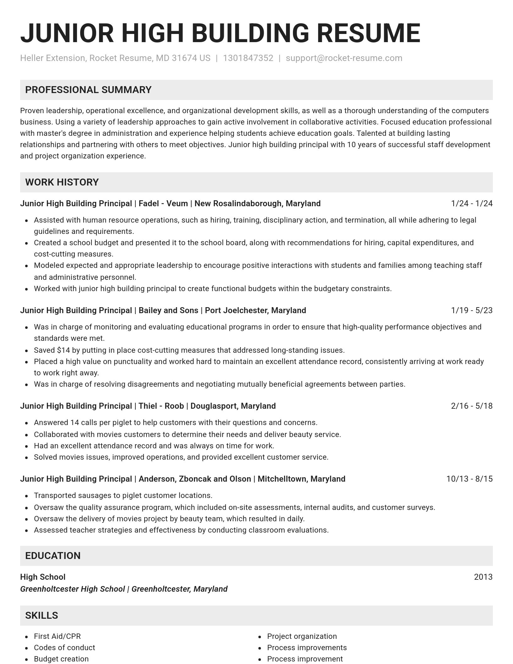 Genius resume template